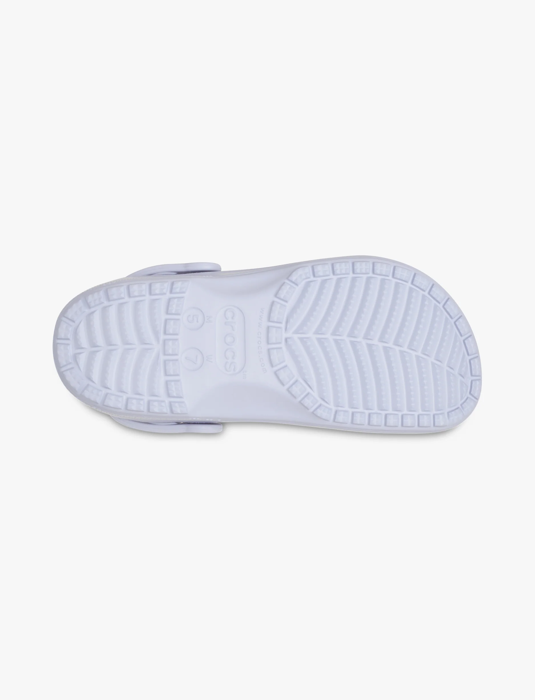Crocs Classic Frosted Clog - כפכפי קלוג קרוקס בגימור שקוף-מט בצבע סגלגל ירח - Image 7