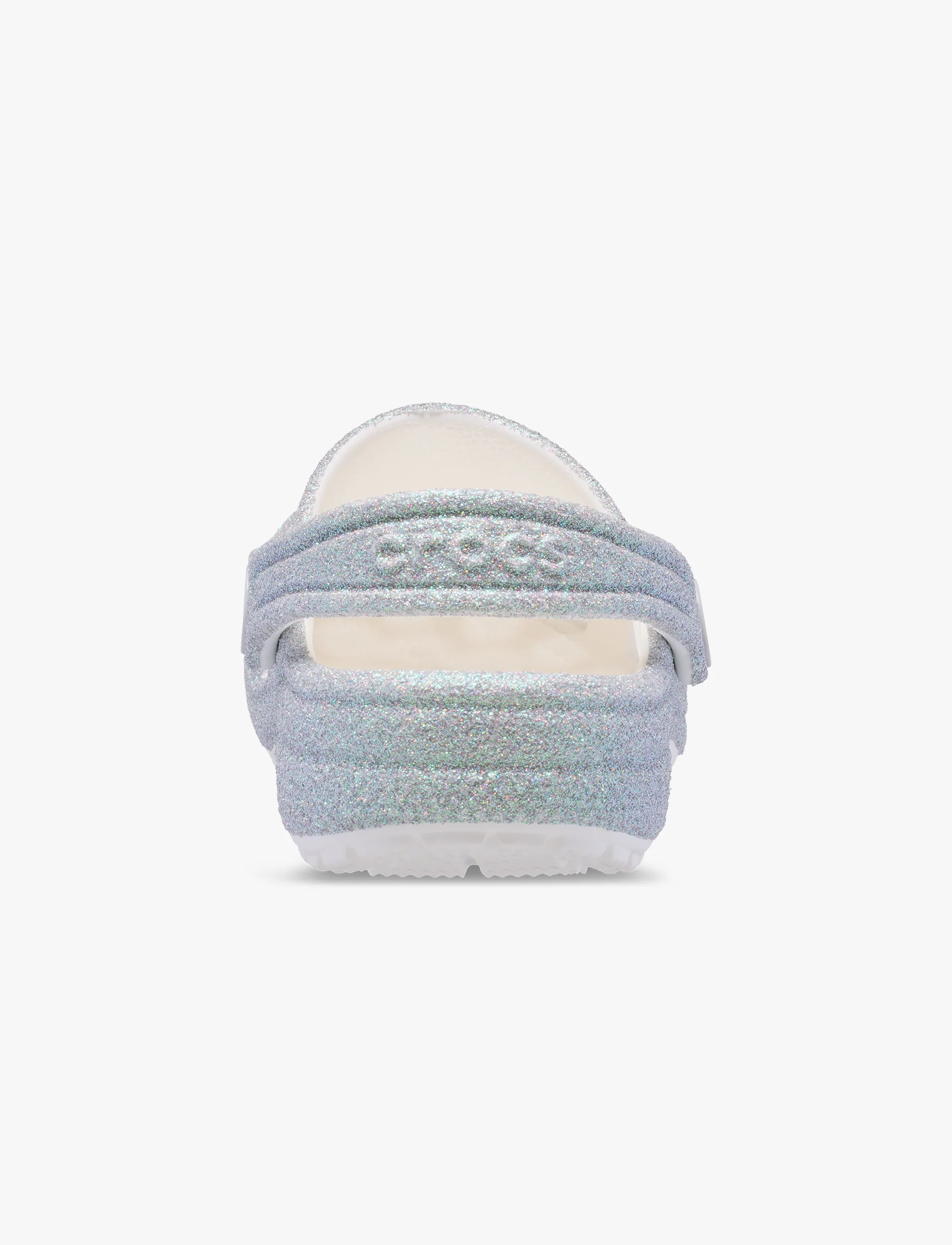 Crocs Classic Iridescent Glitter Clog T - כפכפי קרוקס קלוג גליטר לבנות בצבע לבן נצנצים מידות קטנות - Image 6