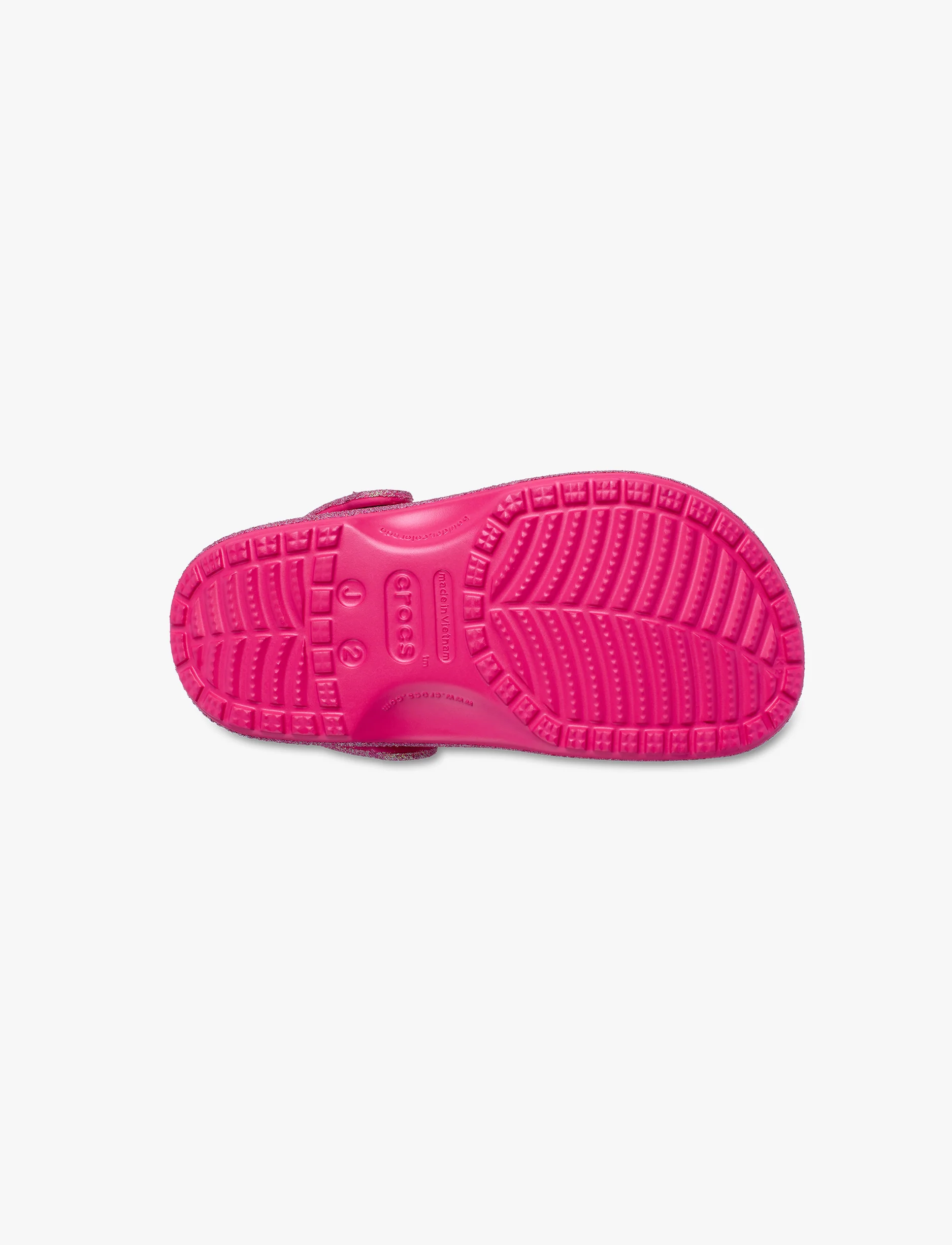 Crocs Classic Iridescent Glitter Clog K - כפכפי קרוקס קלוג גליטר לבנות בצבע ורוד נצנצים - Image 8