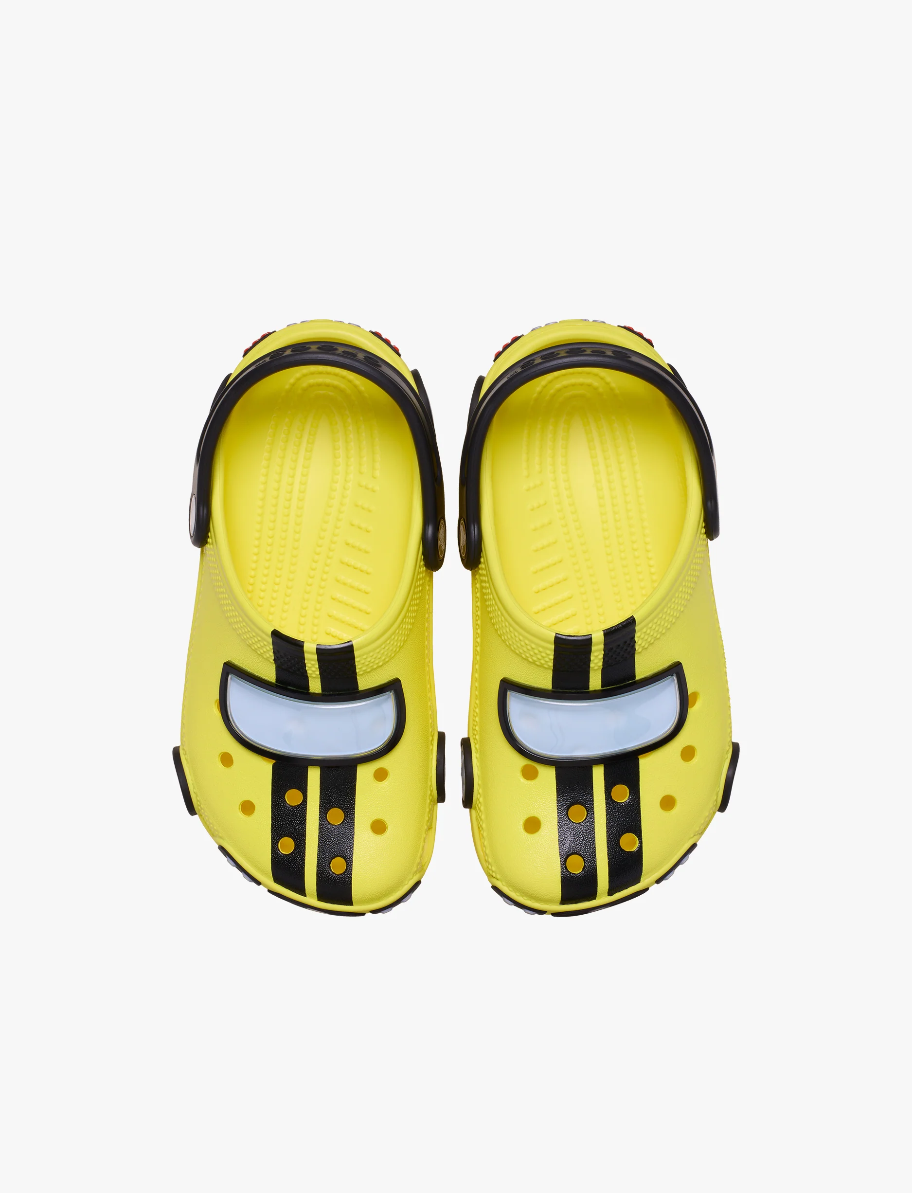 Crocs Classic IAM Race Car Clog T - כפכפי קלוג קרוקס לילדים בעיצוב מכונית מירוץ בצבע צהוב/שחור - Image 3