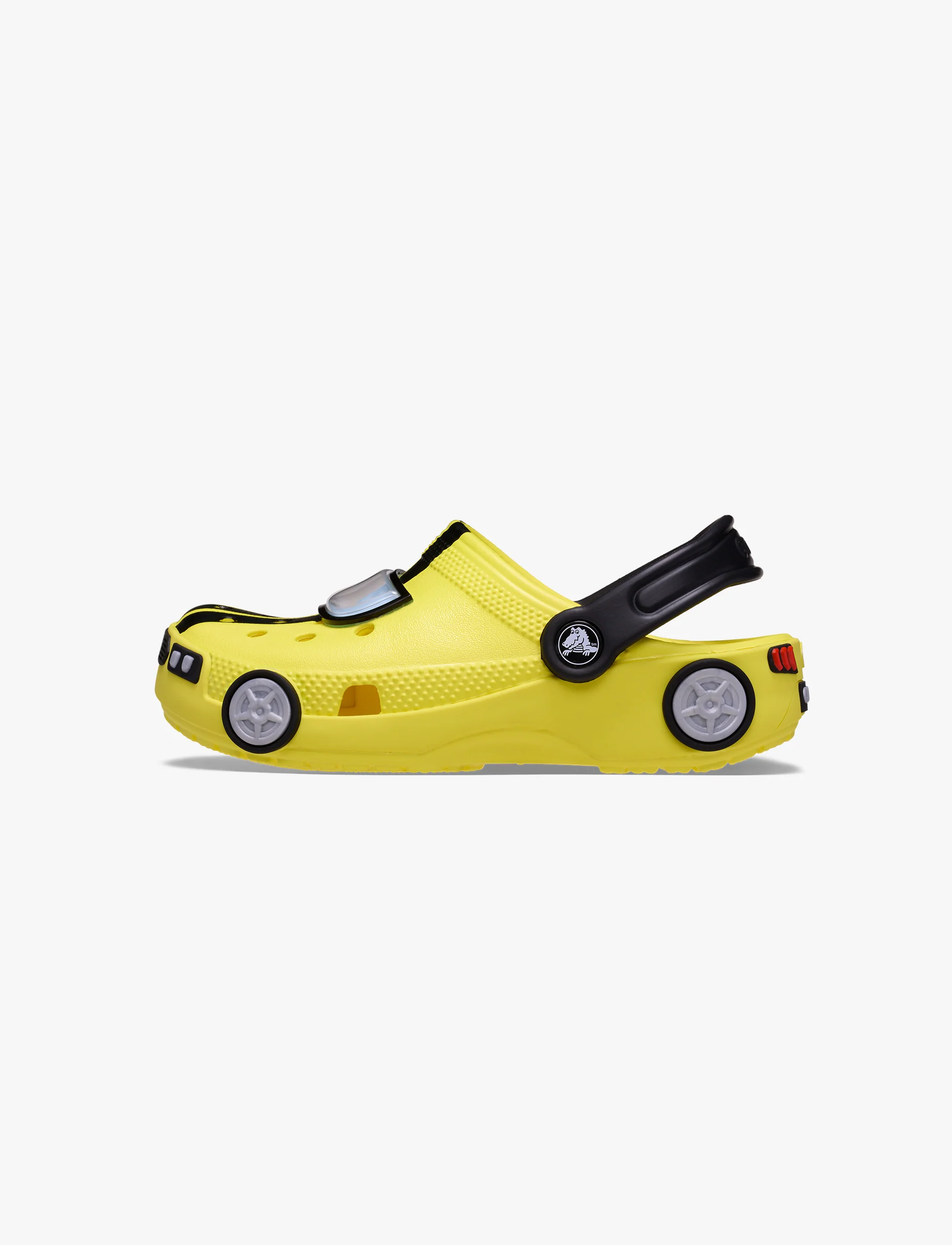 Crocs Classic IAM Race Car Clog T - כפכפי קלוג קרוקס לילדים בעיצוב מכונית מירוץ בצבע צהוב/שחור - Image 5