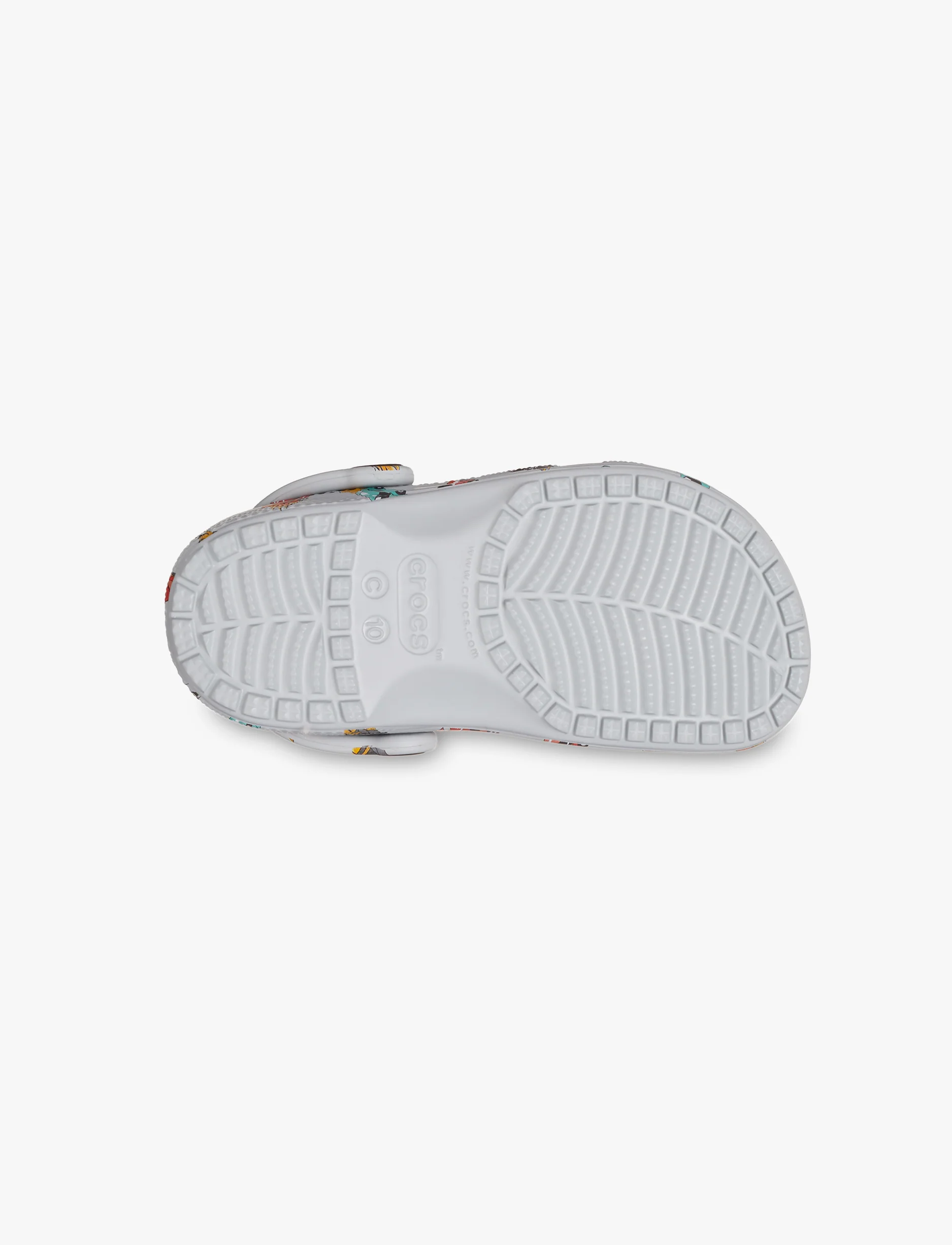 Crocs Classic Race Cars Graphic Clog T-  כפכפי קרוקס לילדים בצבע אפור עם הדפס מכוניות - Image 7