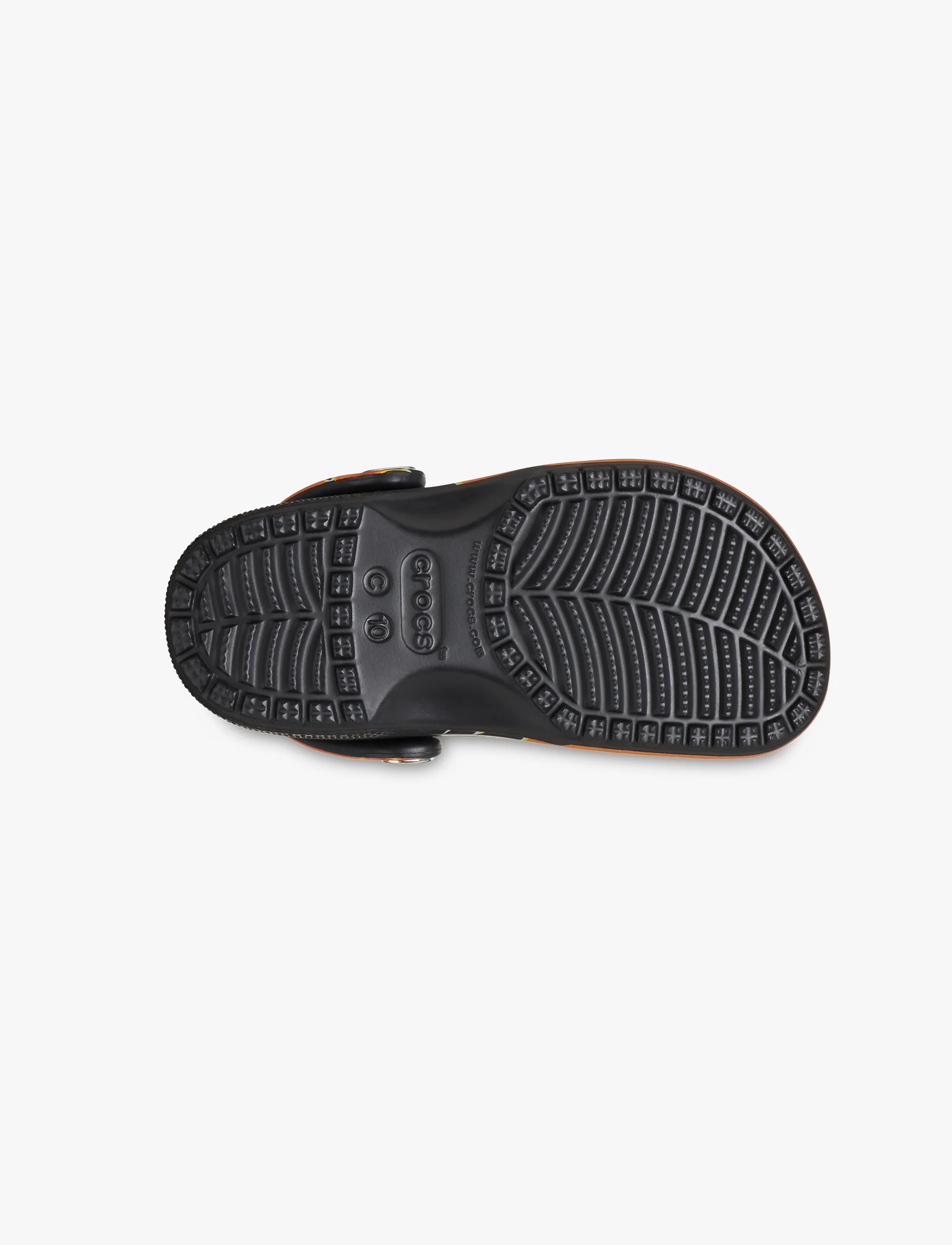 Crocs Classic Flames K -  כפכפי קרוקס לילדים בצבע שחור/כתום - Image 6