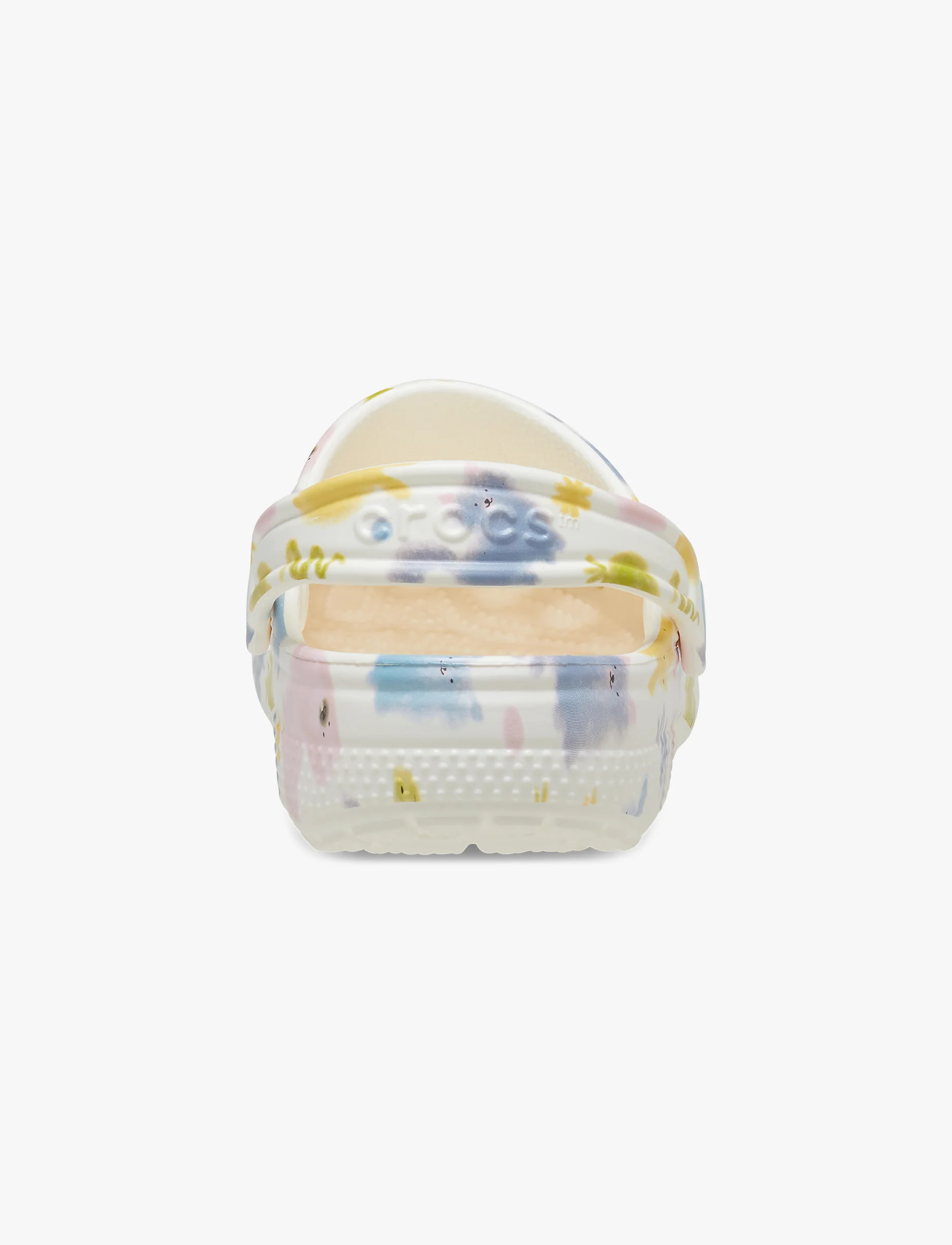 Crocs Classic Pastel Pets Clog K -  כפכפי קרוקס לילדים בצבע לבן גיר בהדפס צבעוני - Image 6