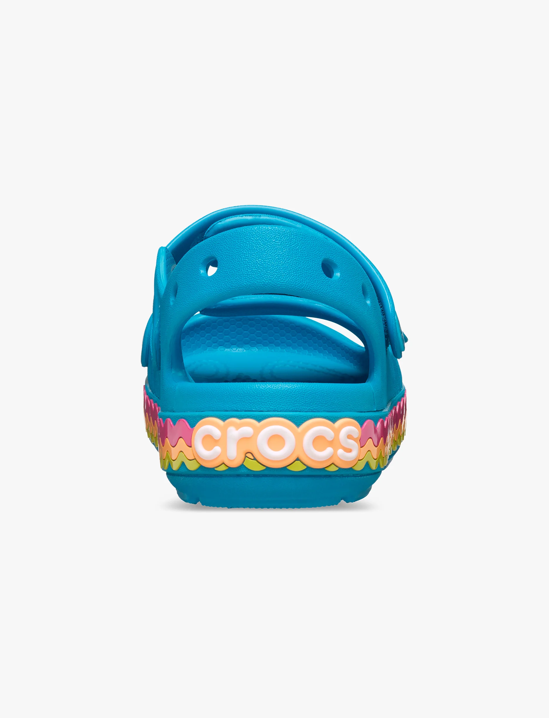 Crocs Crocband Cruiser Ric Rac T -  סנדלי קרוקס לילדים בצבע כחול סוליה צבעונית - Image 6