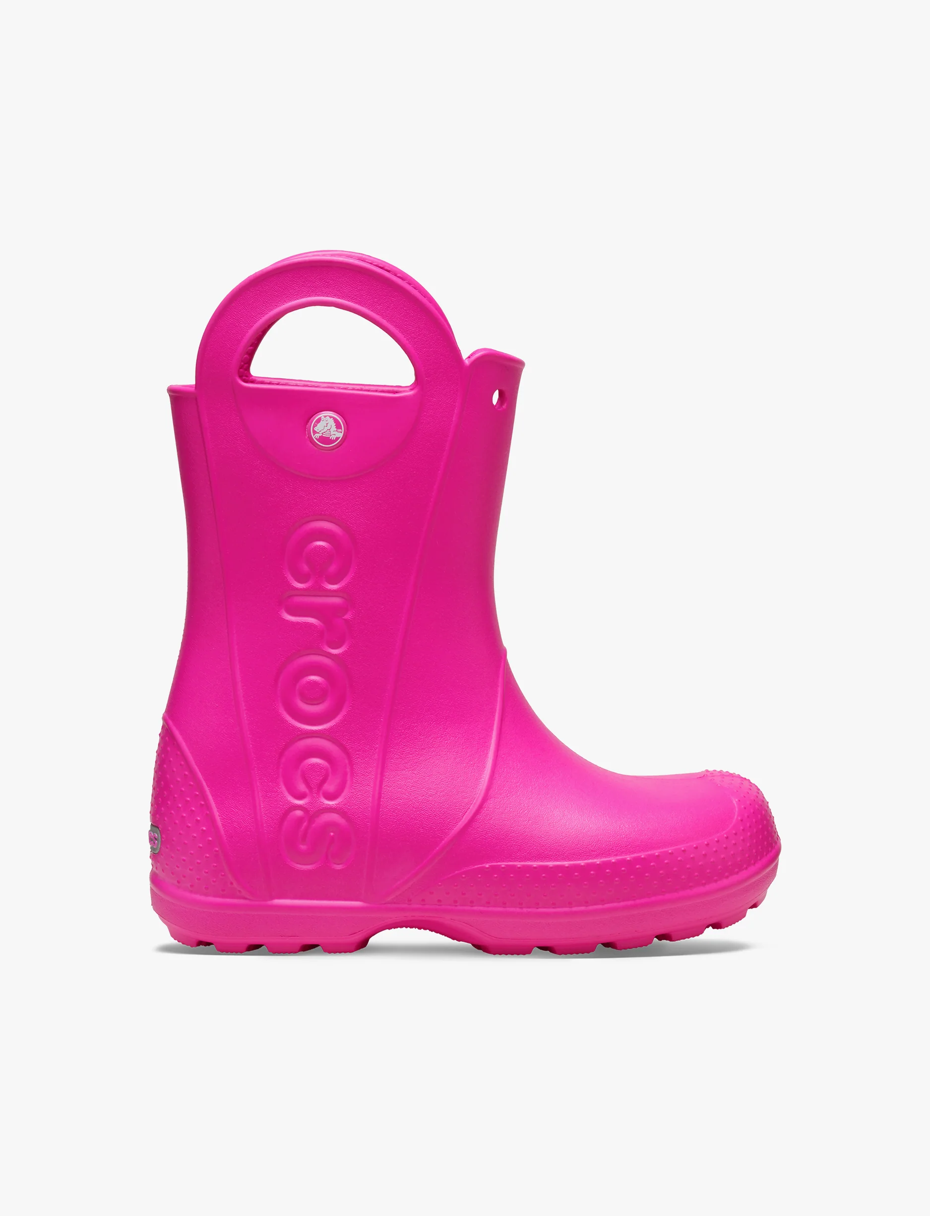 Crocs Handle It Rain Boot K - מגפי גשם קרוקס לילדים בצבע ורוד קראש - Image 2