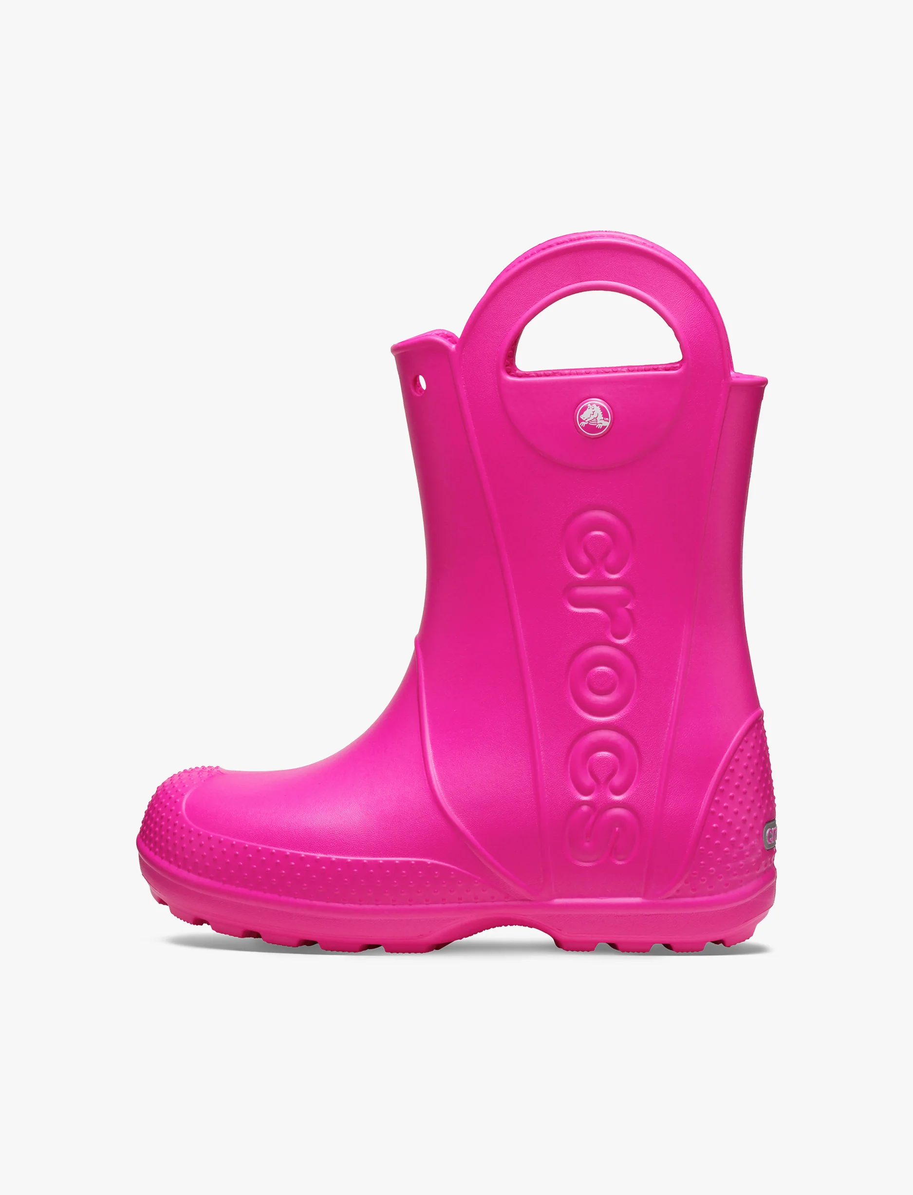 Crocs Handle It Rain Boot K - מגפי גשם קרוקס לילדים בצבע ורוד קראש - Image 6