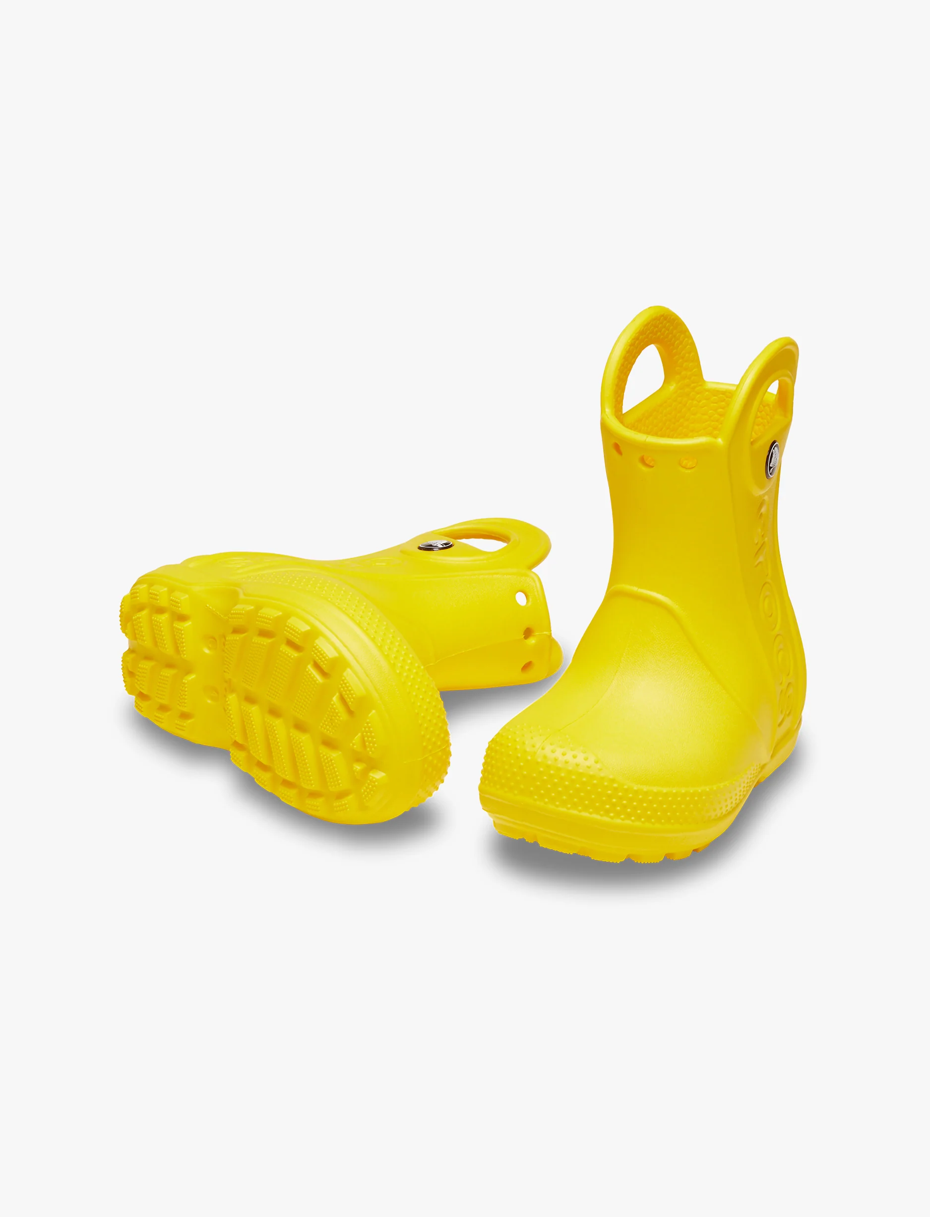 Crocs Handle It Rain Boot K - מגפי גשם קרוקס לילדים בצבע צהוב - Image 3