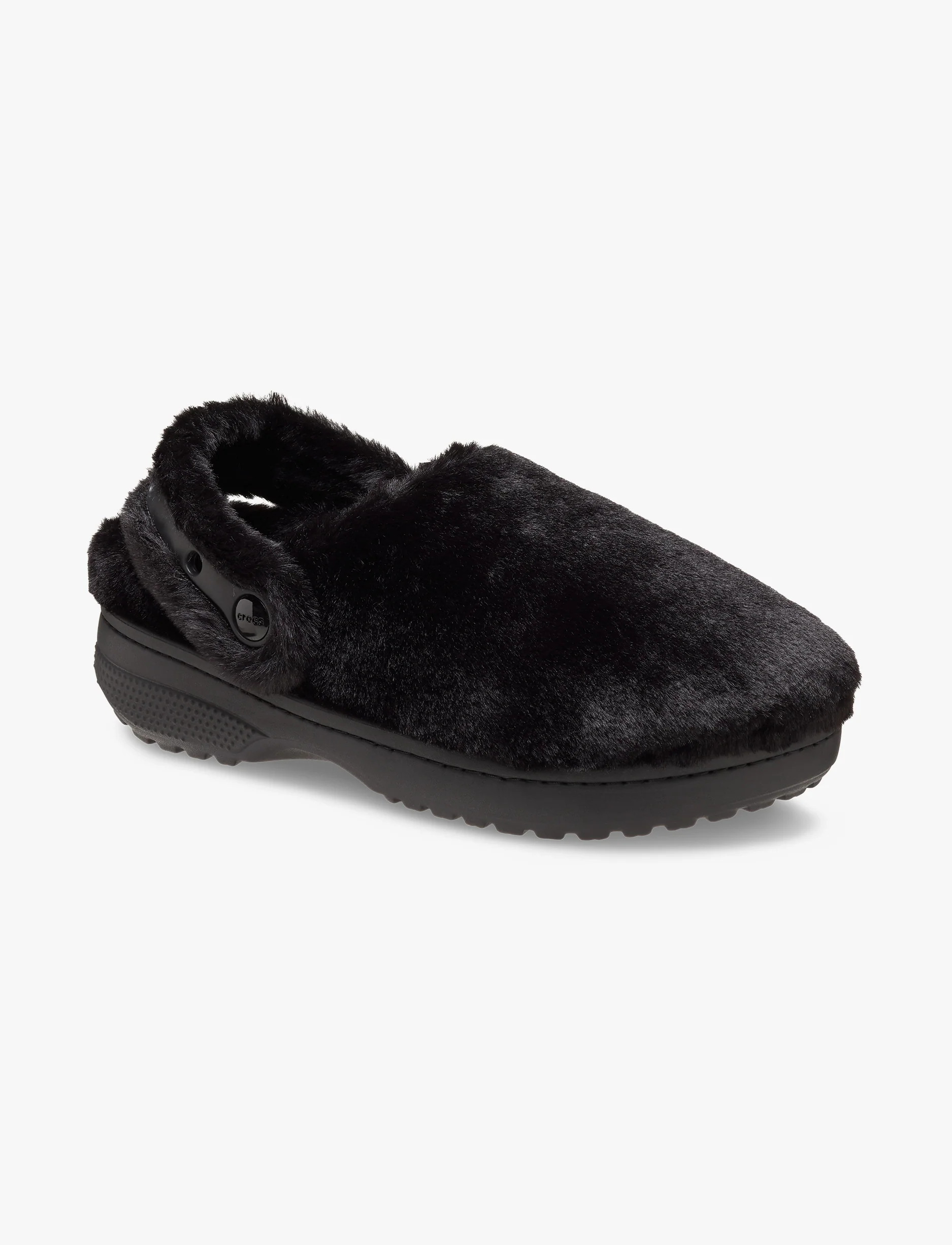 Crocs Classic Unfurgettable Clog - כפכפי קרוקס פרוותיים לנשים בצבע שחור
