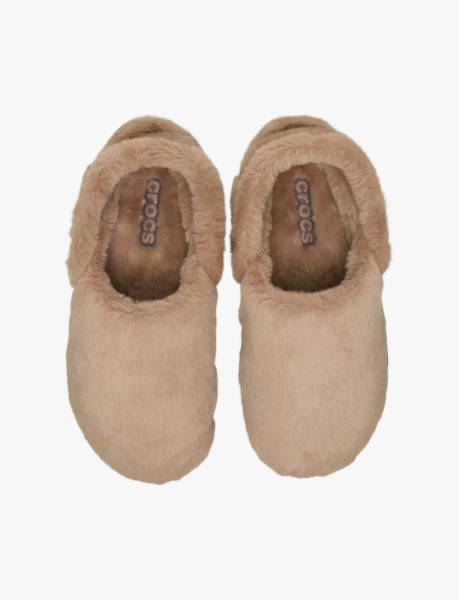 Crocs Classic Unfurgettable Clog - כפכפי קרוקס פרוותיים לנשים בצבע שוקולד חלב - Image 4