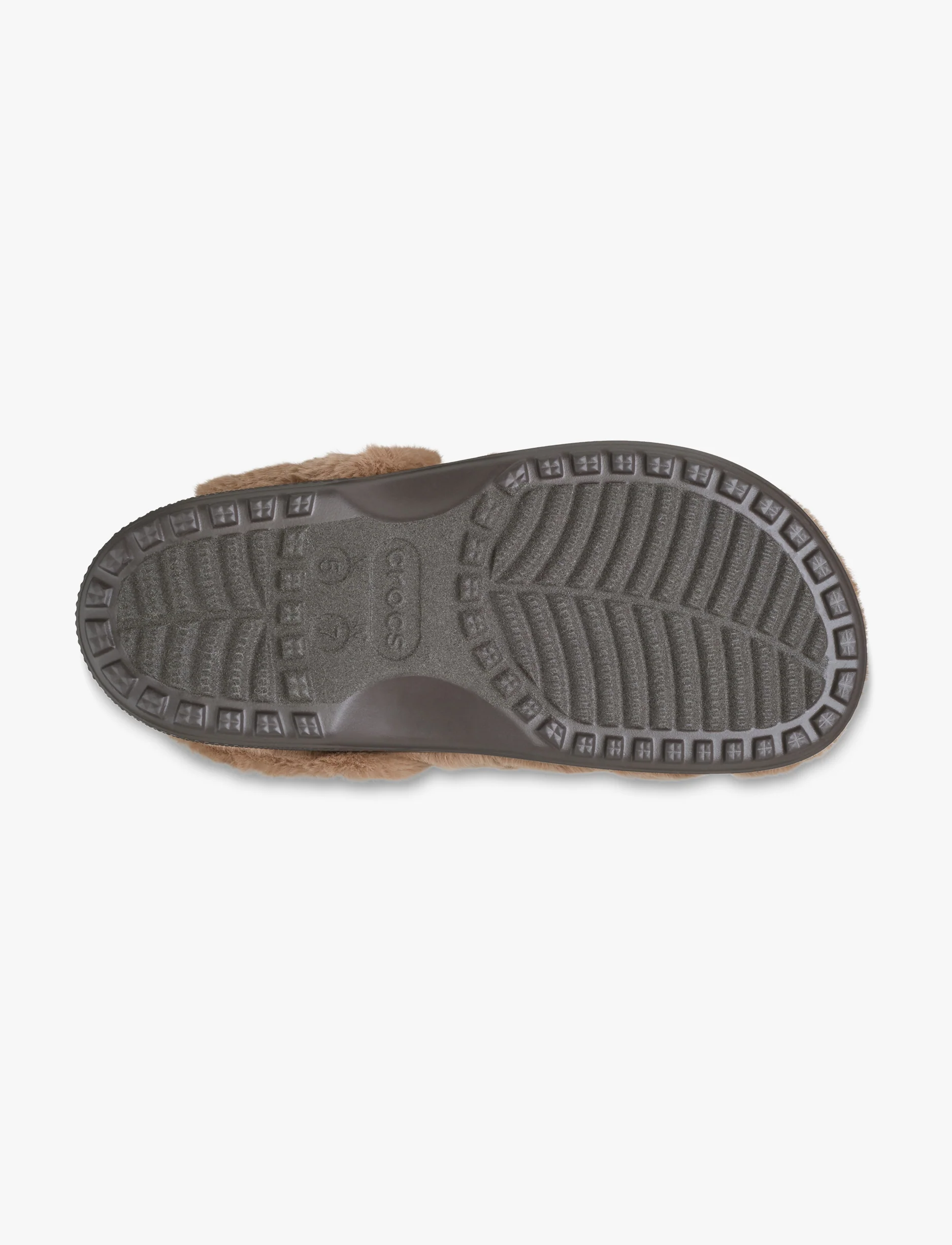 Crocs Classic Unfurgettable Clog - כפכפי קרוקס פרוותיים לנשים בצבע שוקולד חלב - Image 7