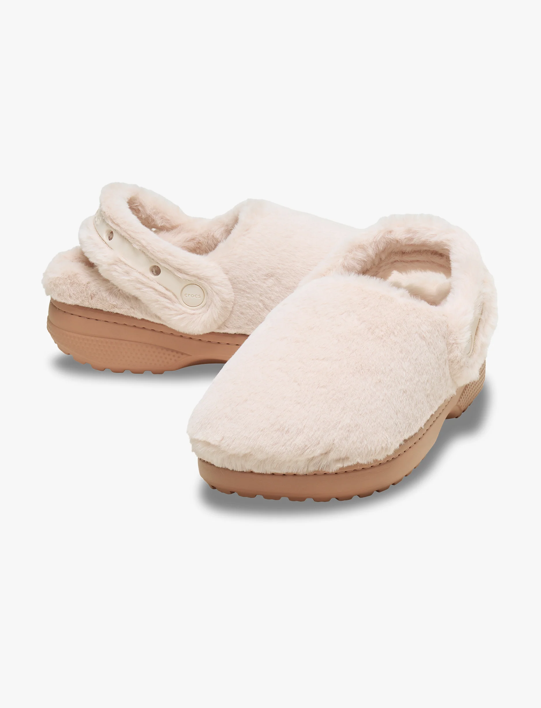 Crocs Classic Unfurgettable Clog - כפכפי קרוקס פרוותיים לנשים בצבע קוורץ - Image 3