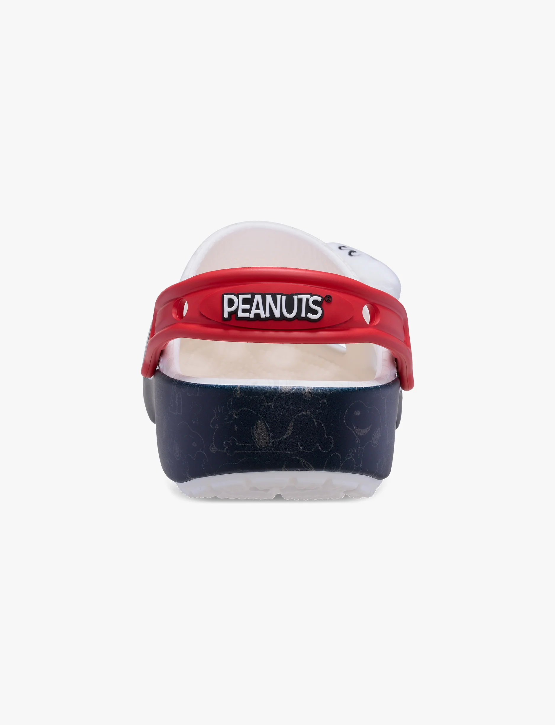 Crocs Peanuts Classic Clog K -  כפכפי קלוג  קרוקס סנופי לילדים בצבע לבן/שחור/אדום - Image 6