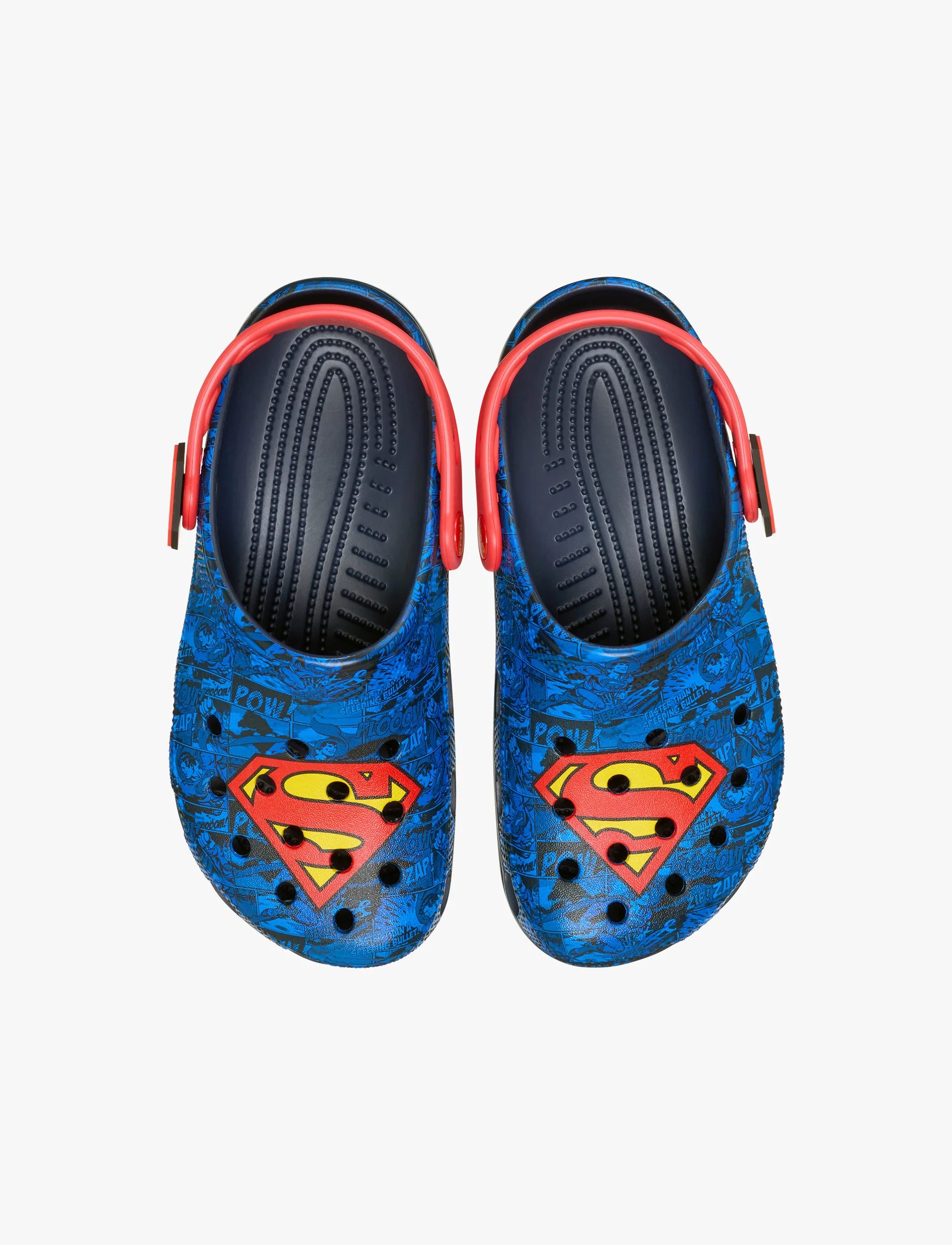 Crocs Superman Classic Clog - כפכפי קלוג קרוקס סופרמן בצבע כחול/אדום - Image 3