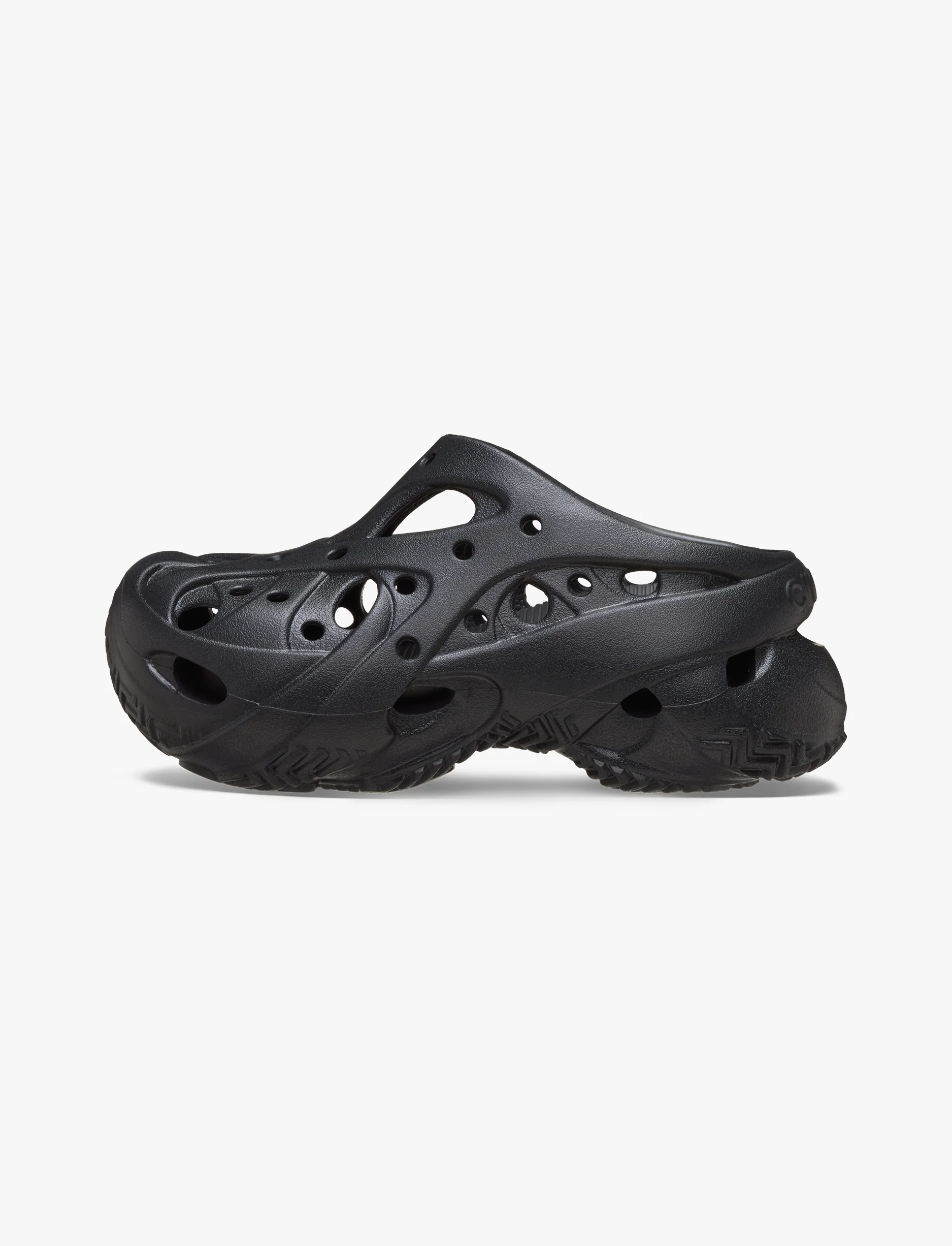 Crocs Caged Clog - כפכפי קרוקס פלטפורמה לנשים בצבע שחור - Image 5