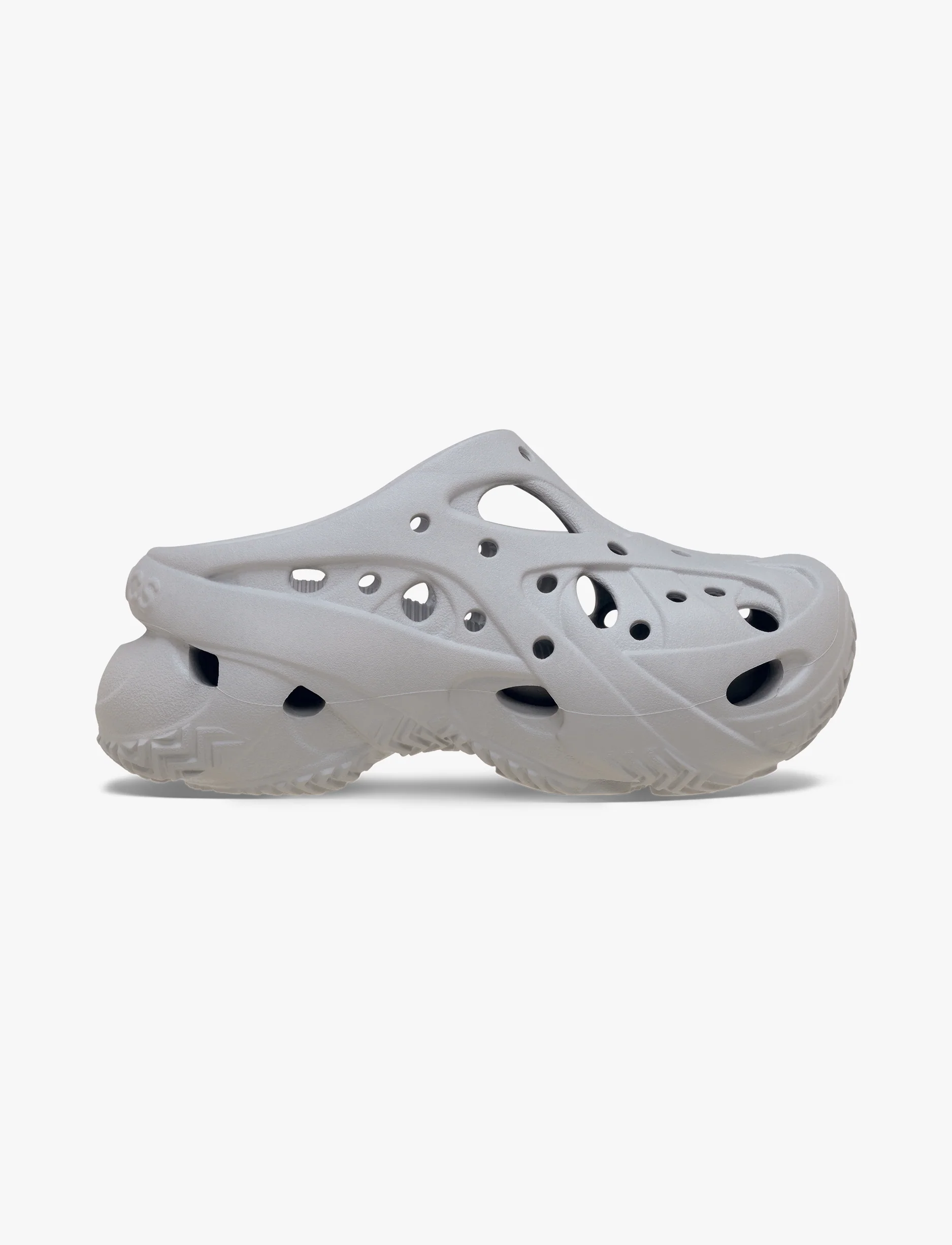 Crocs Caged Clog - כפכפי קרוקס פלטפורמה לנשים בצבע אפור - Image 2