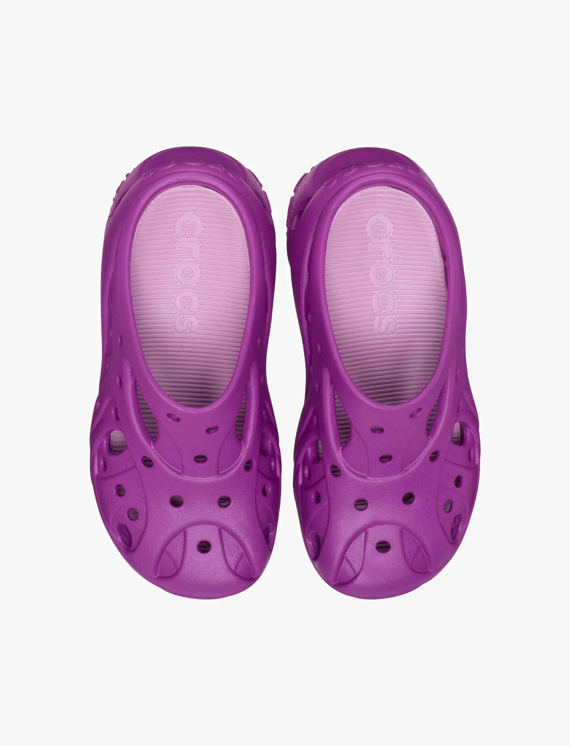 Crocs Caged Clog - כפכפי קרוקס פלטפורמה לנשים בצבע אשכולית - Image 4