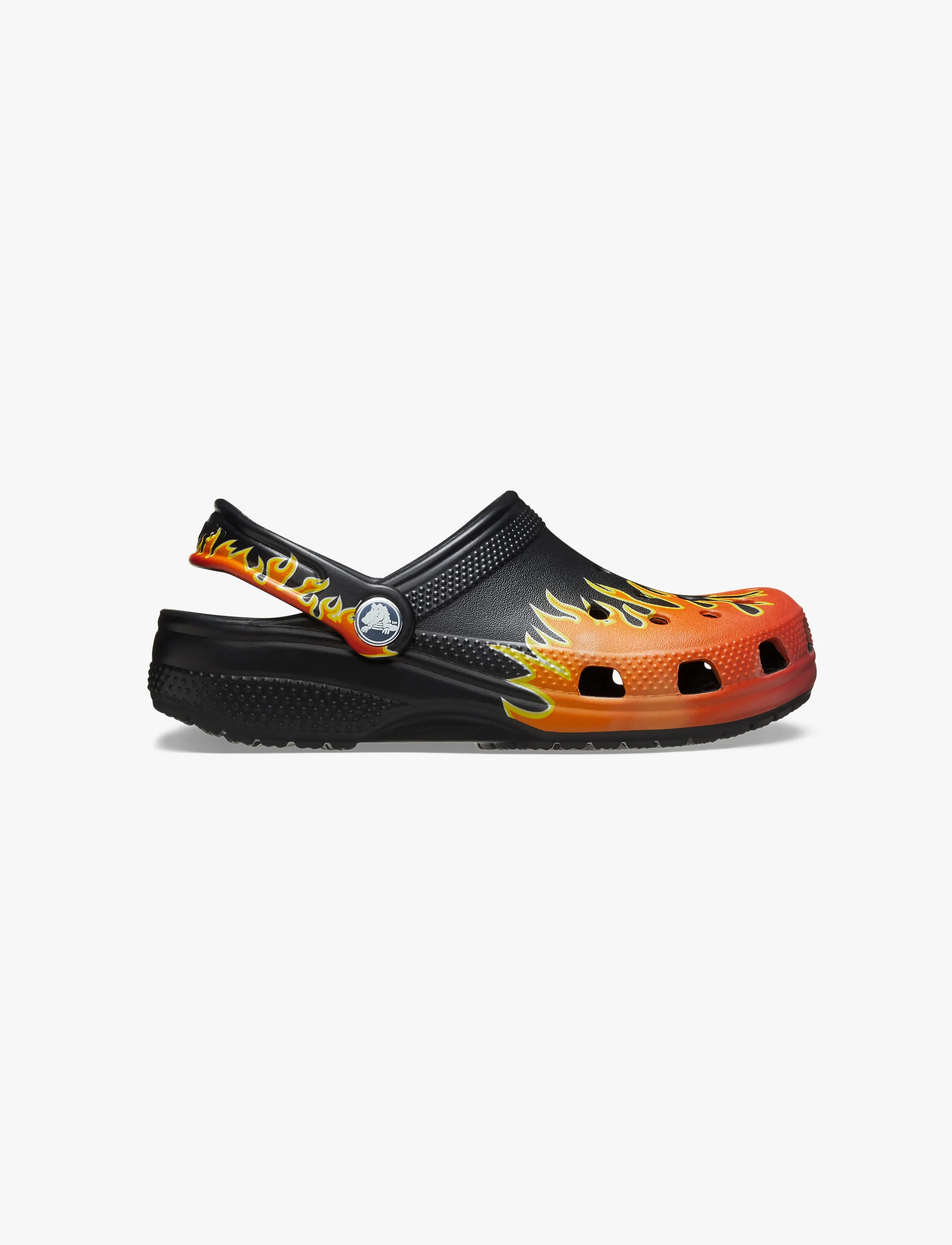 Crocs Classic Flames T -  כפכפי קרוקס לילדים בצבע שחור/כתום מידות קטנות - Image 2