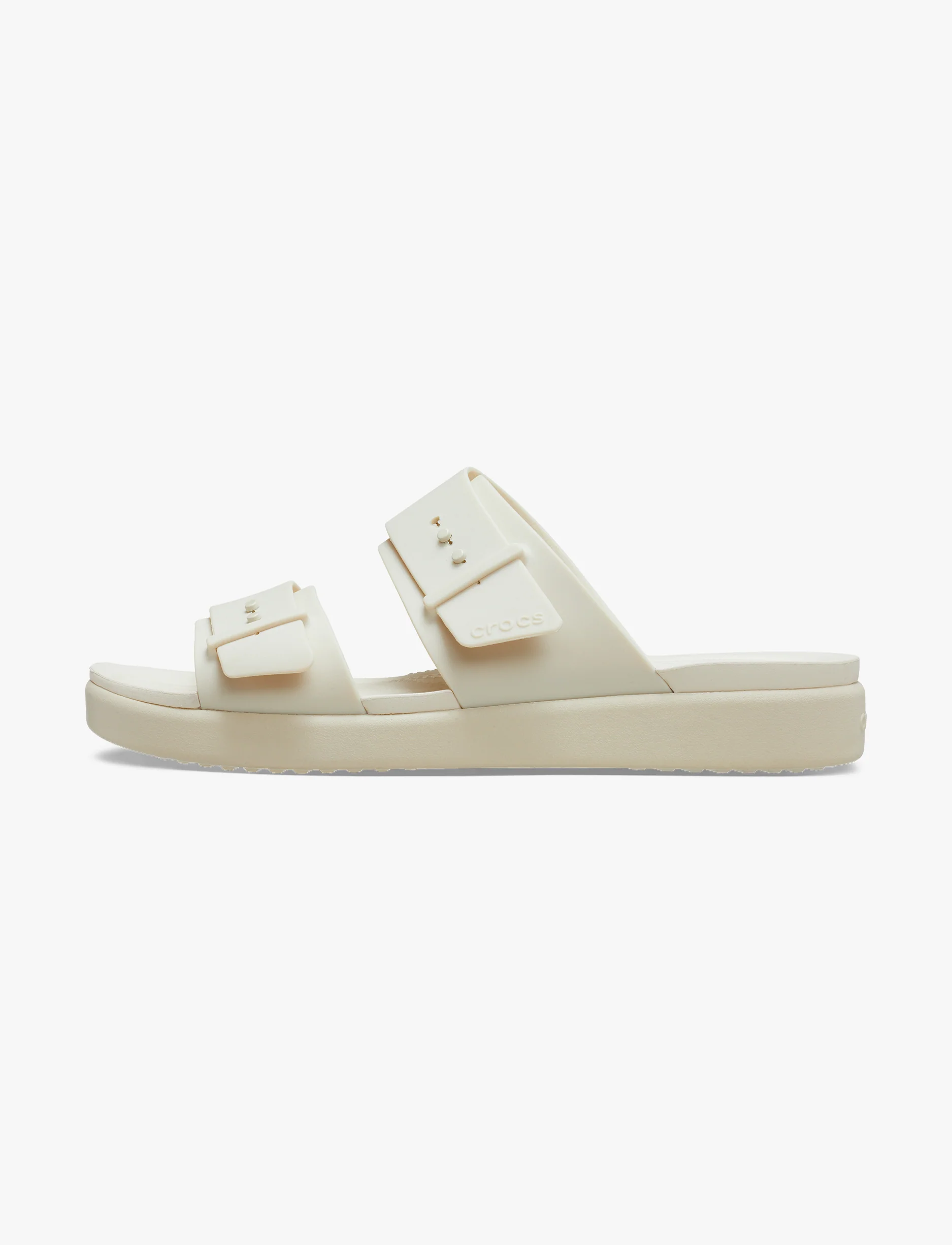 Crocs Brooklyn Buckle Low Low - כפכפי קרוקס ברוקלין לנשים בצבע אבן חול - Image 5