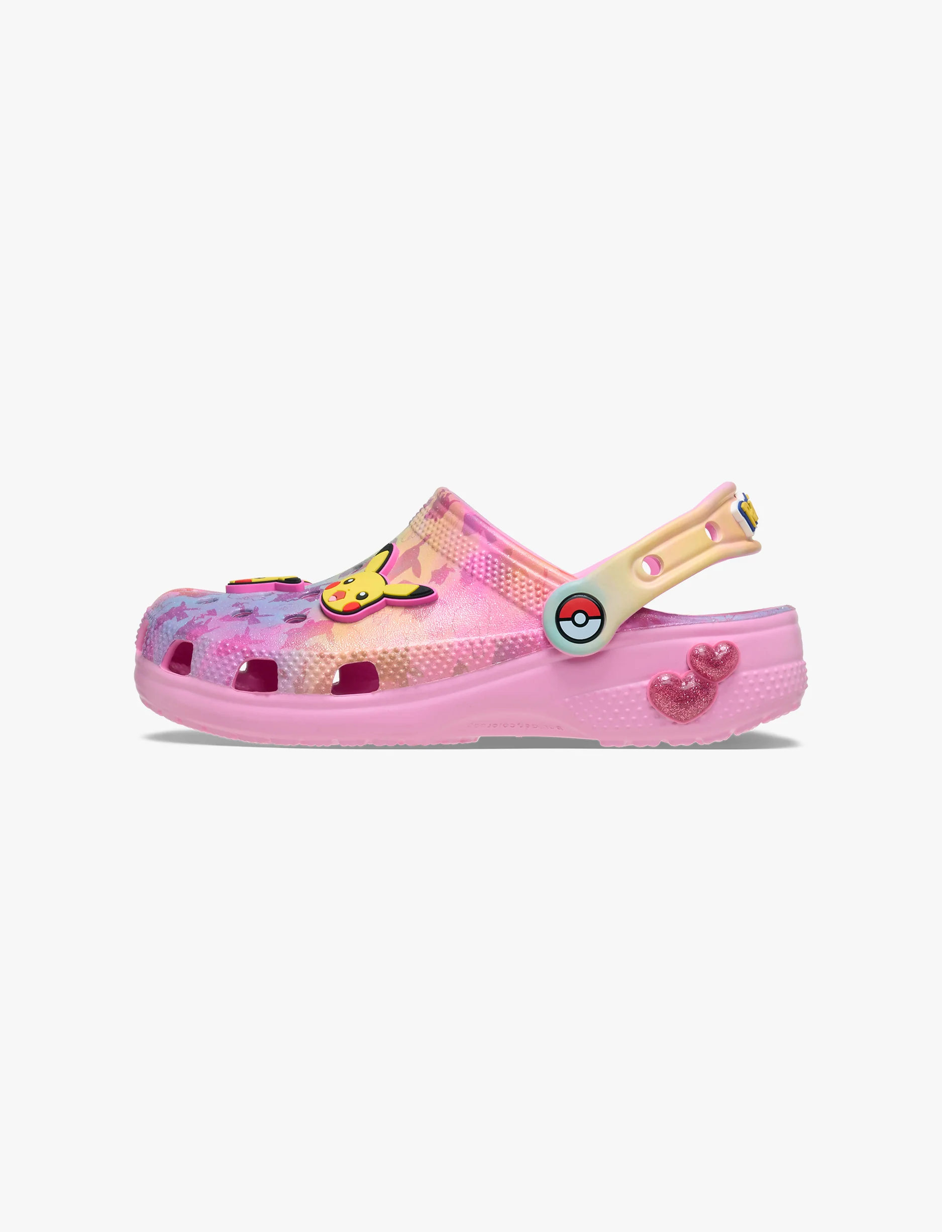 Crocs Pokemon Pikachu Pink Classic Clog K - כפכפי קרוקס פוקימון פיקאצ'ו לבנות בצבע ורוד - Image 6