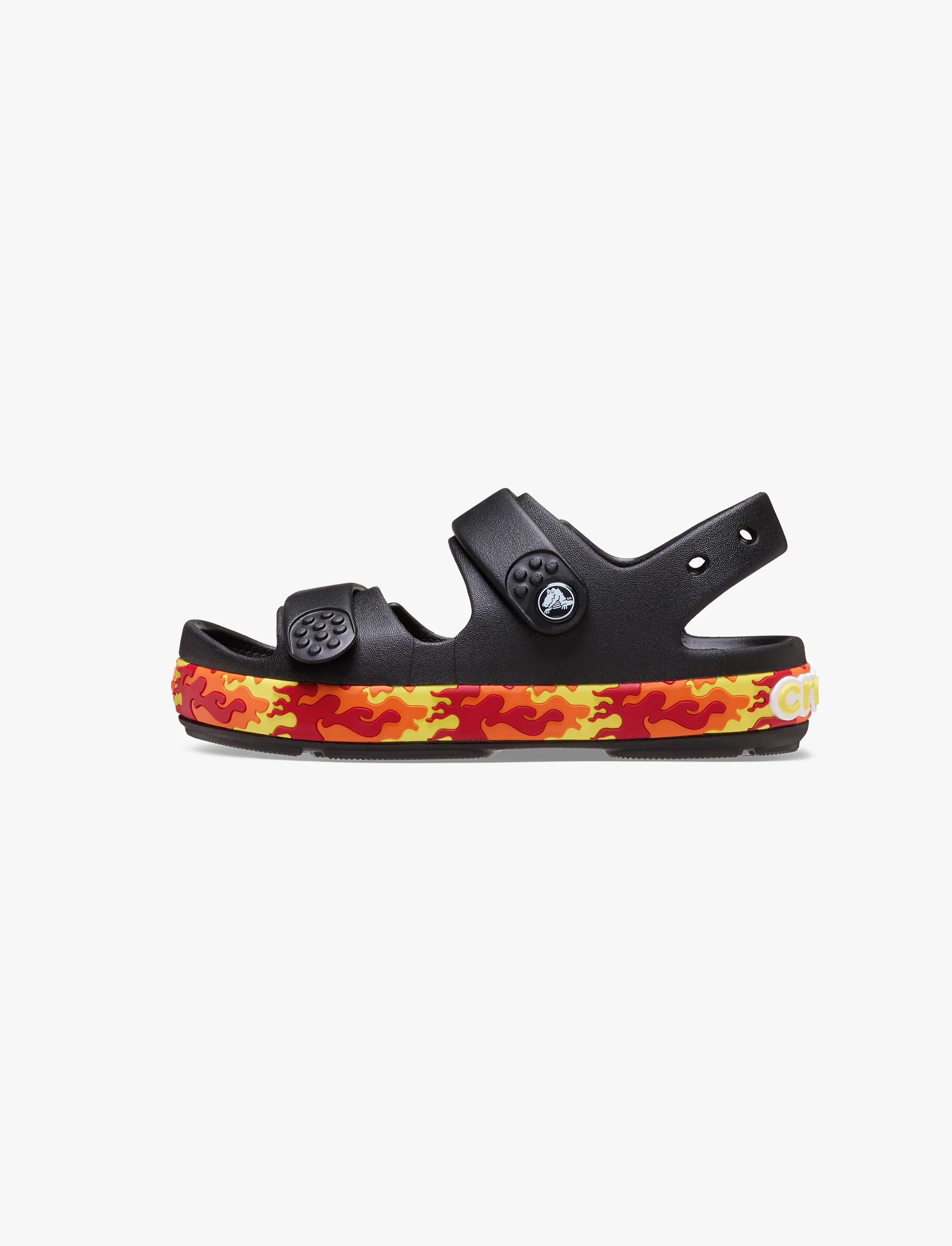Crocs Crocband Cruiser Flames - סנדלי קרוקס קרוקבנד לילדים בצבע שחור - Image 5