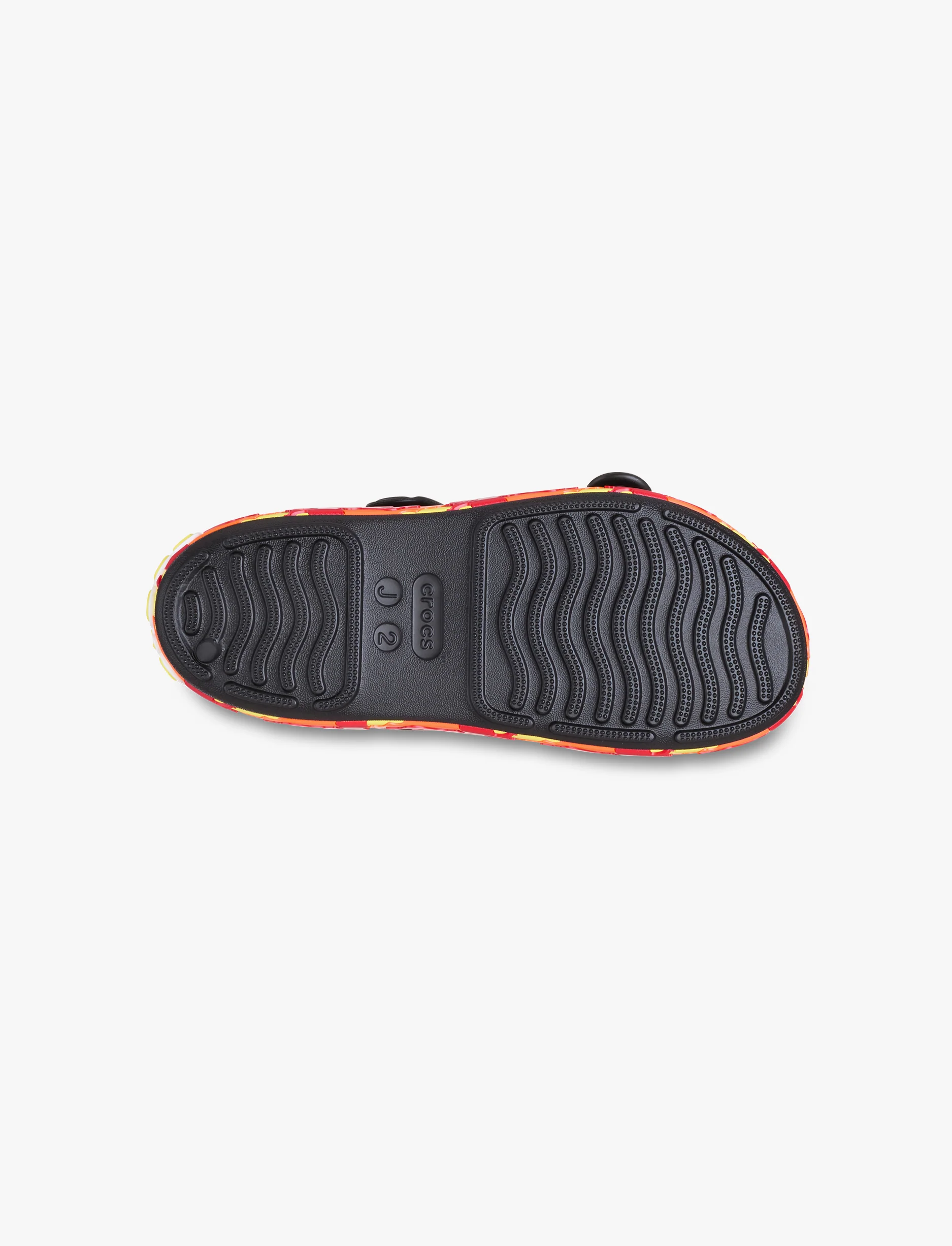 Crocband Cruiser Flames Sandal T -  סנדלי קרוקס קרוקבנד לילדים בצבע שחור/צבעוני - Image 7