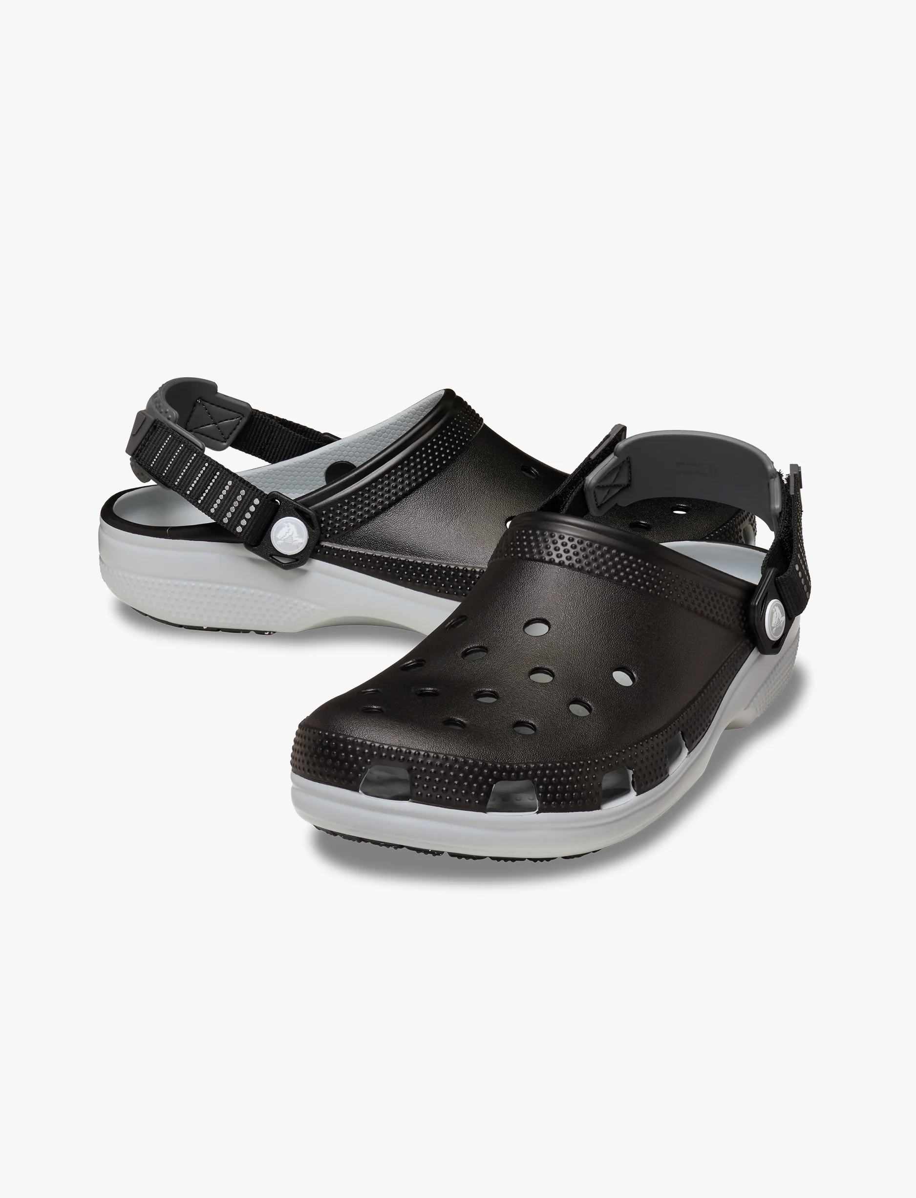 Crocs Classic Turbo Clog -  כפכפי קלוג קרוקס טורבו בצבע שחור/אפור - Image 4