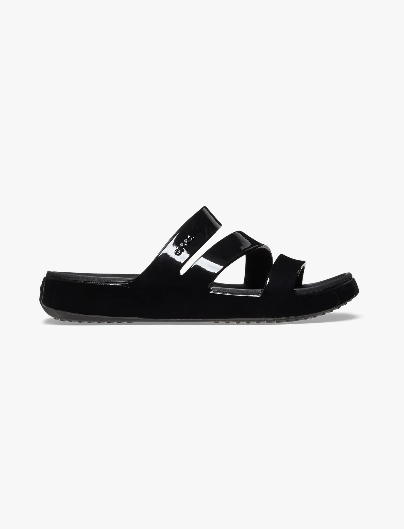 Crocs Getaway Patent Strappy -  כפכפי קרוקס לנשים בצבע שחור - Image 2