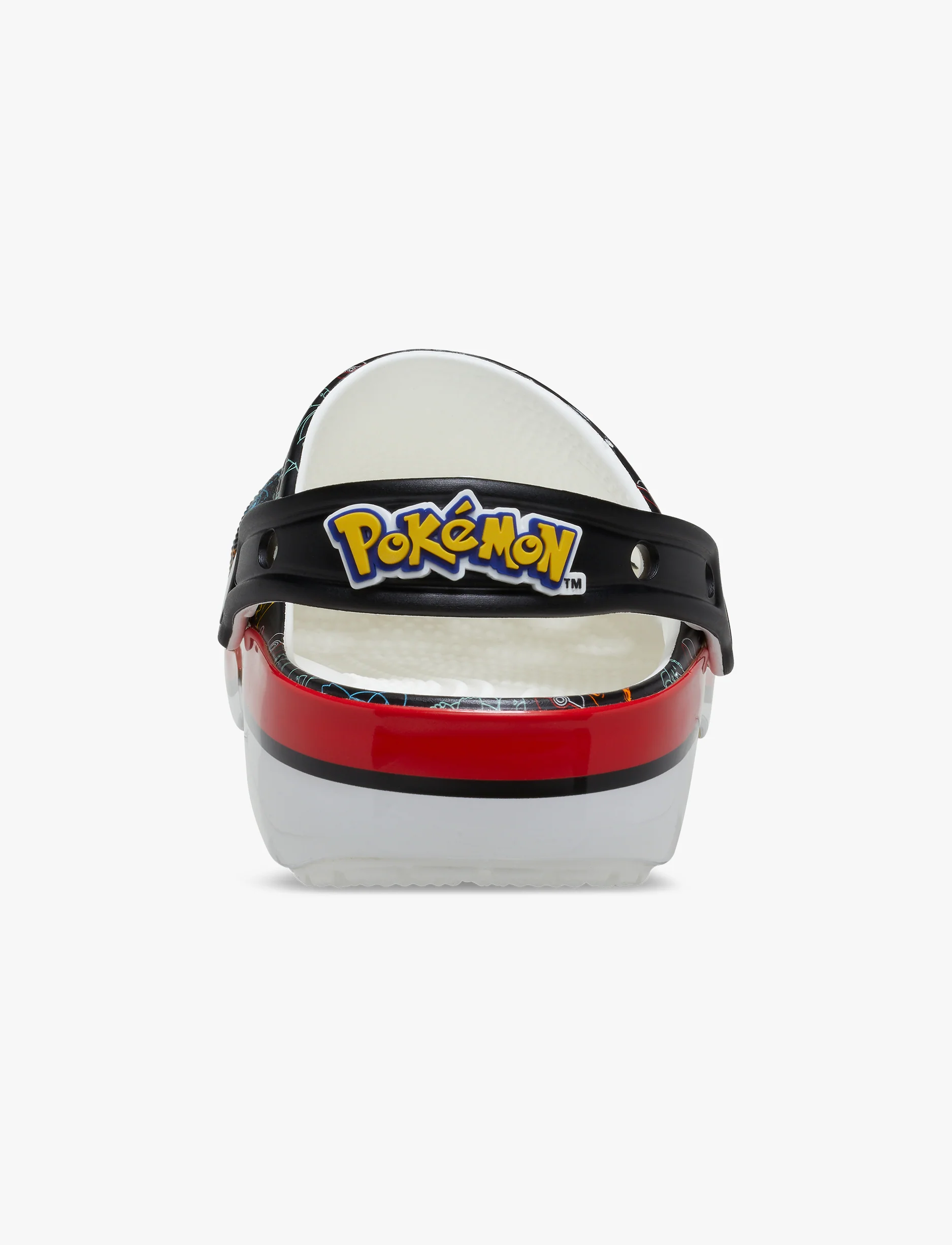 Crocs Pokemon Print Classic Clog - כפכפי קלוג קרוקס פוקימוןן פרינט בצבע שחור/לבן - Image 5