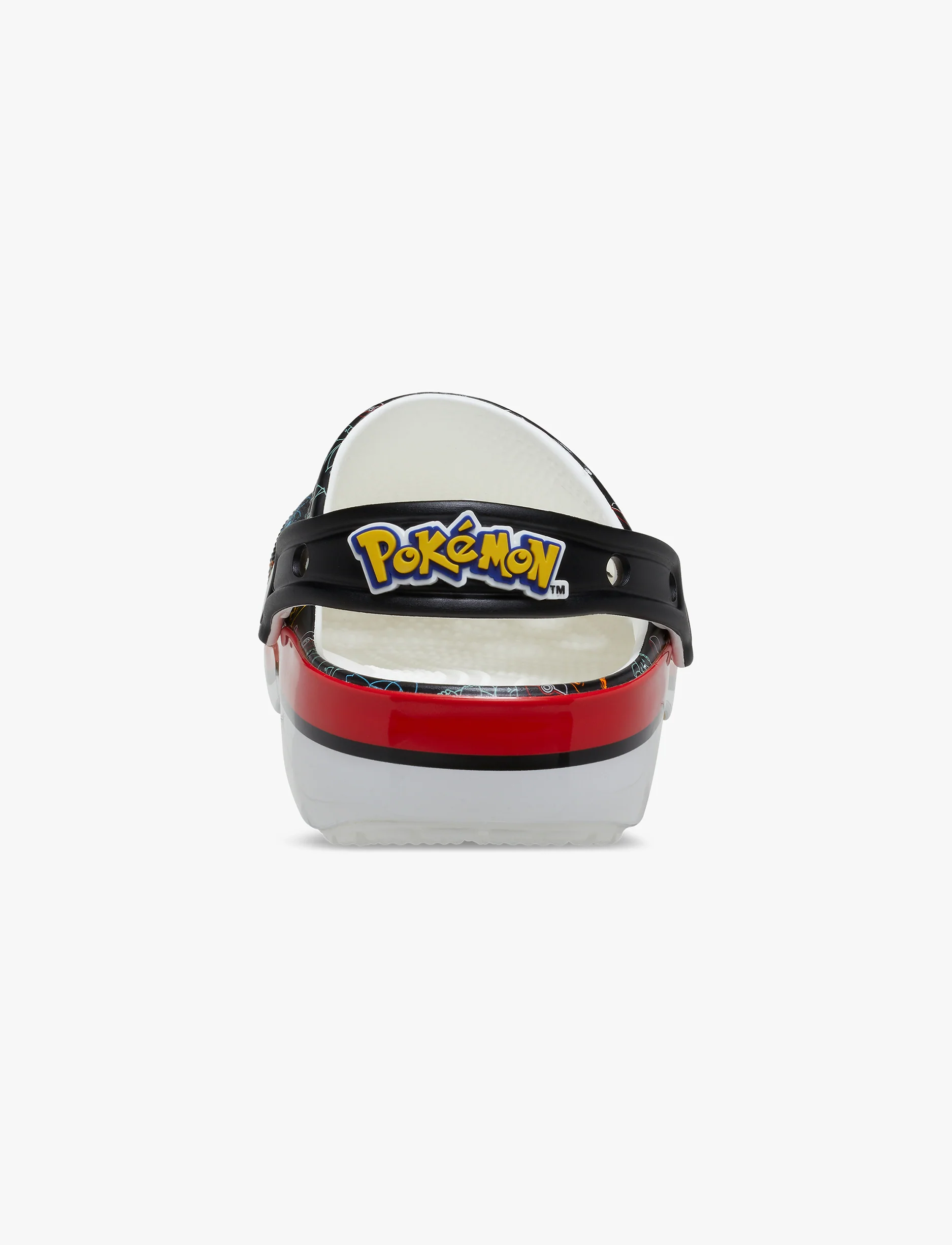 Crocs Pokemon Print Classic Clog K - כפכפי קלוג קרוקס פוקימוןן פרינט לילדים שחור/לבן - Image 5