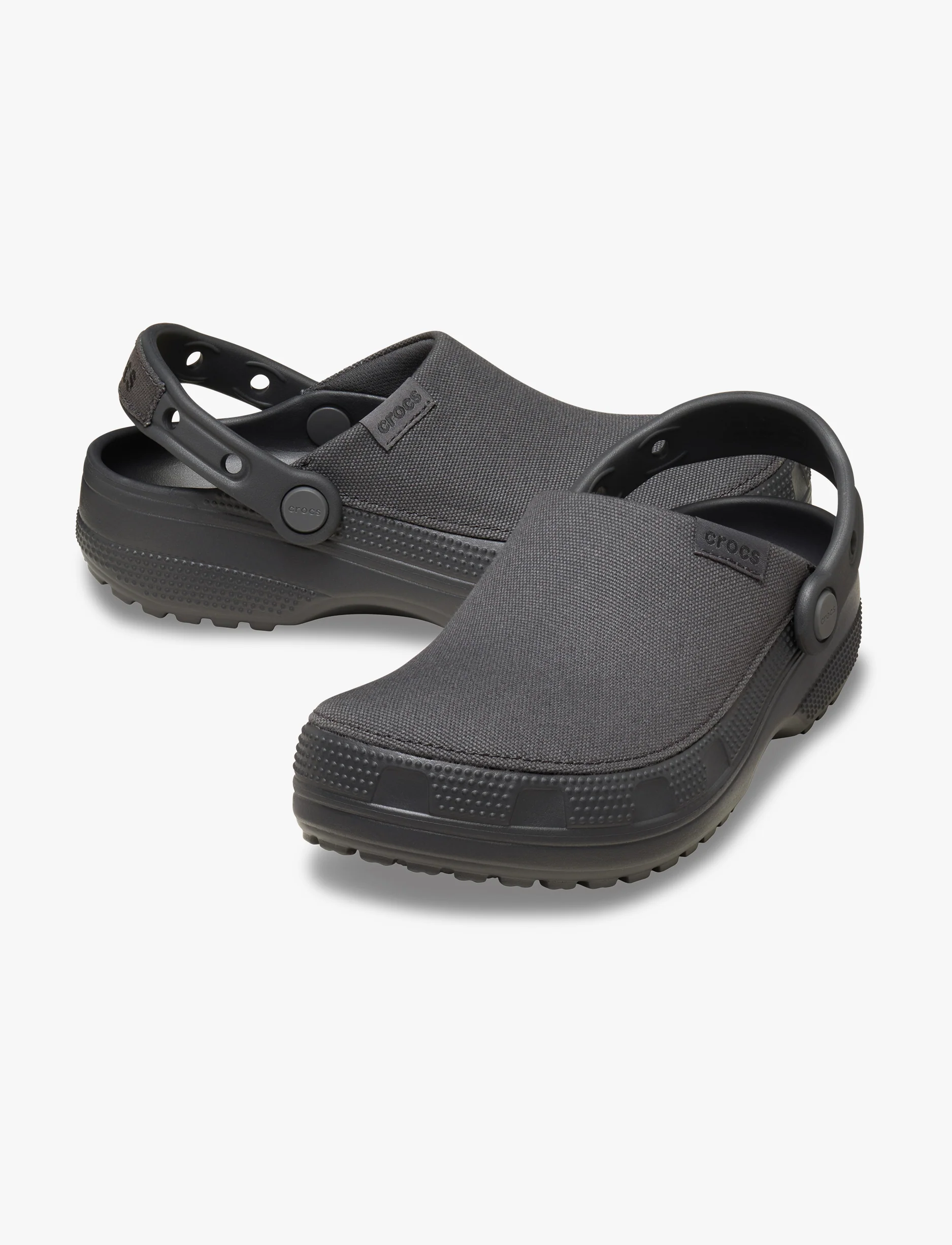 Crocs Classic Crafted Clog - כפכפי קלוג קרוקס קראפטד בצבע שחור חול - Image 3