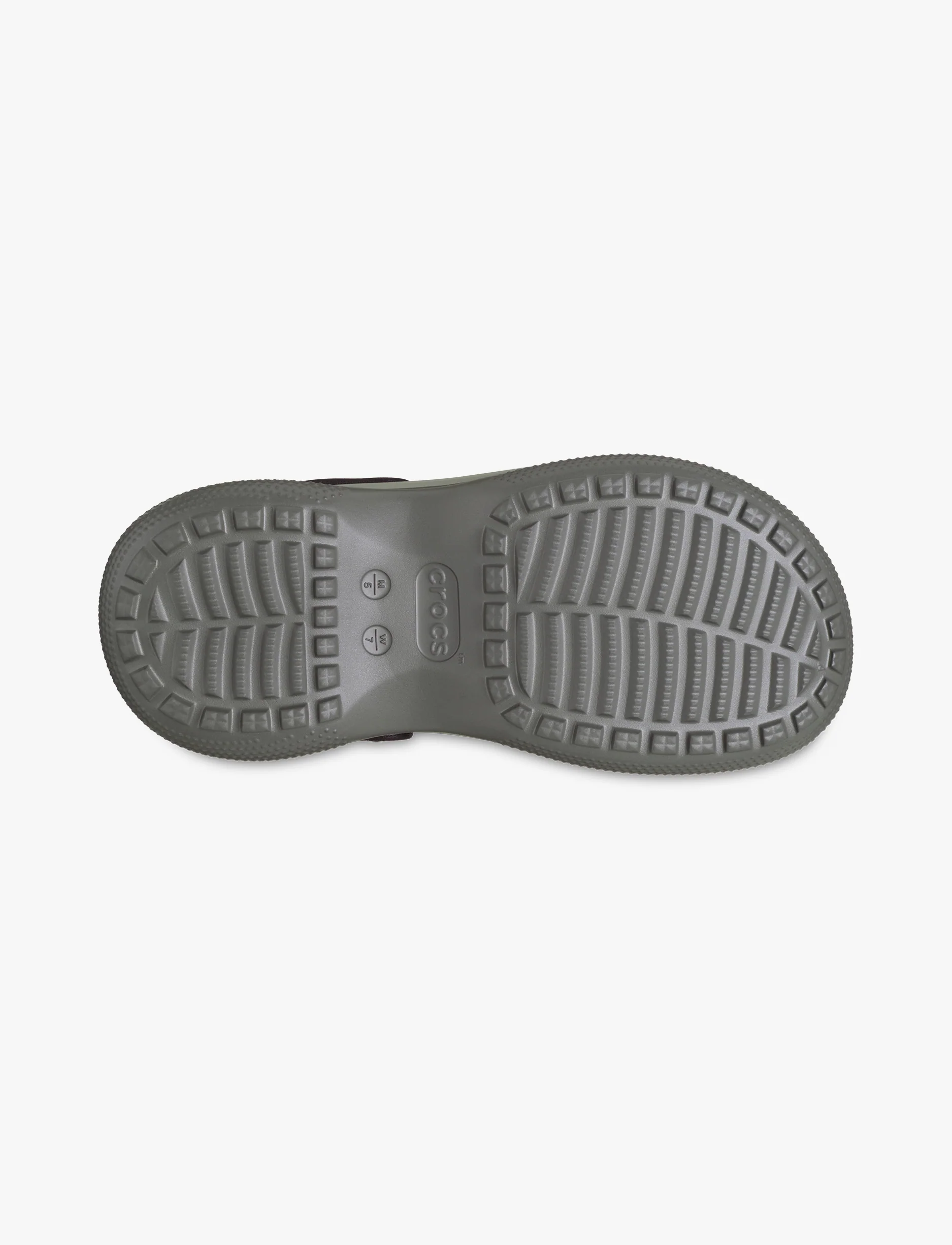 Crocs Classic Stacked Clog - כפכפי פלטפורמה קרוקס לנשים בצבע שחור/ירוק זית - Image 7