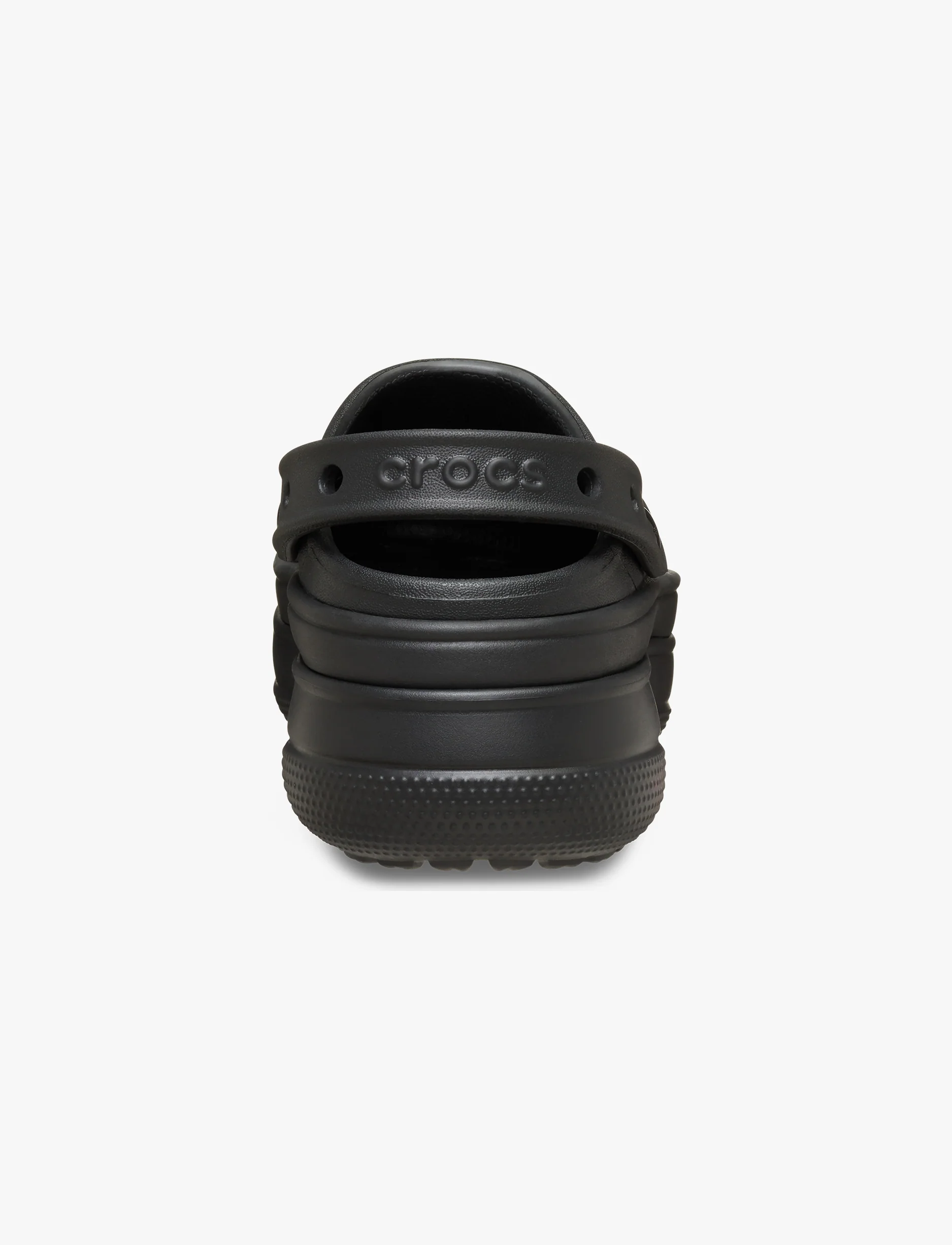 Crocs Classic Stacked Clog - כפכפי פלטפורמה קרוקס לנשים בצבע שחור/שחור - Image 5