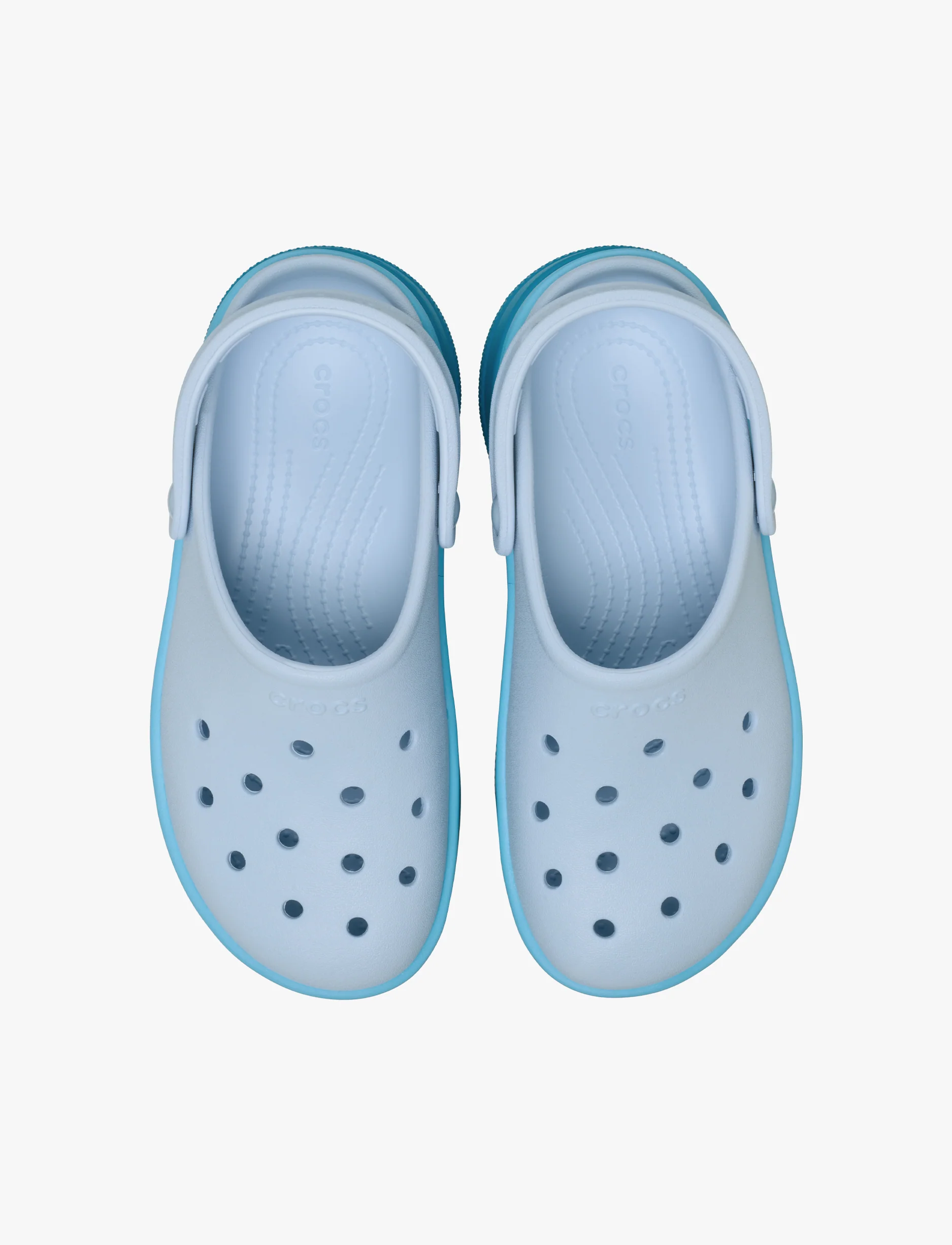 Crocs Classic Stacked Clog - כפכפי פלטפורמה קרוקס לנשים בצבע מרינה כחול - Image 4