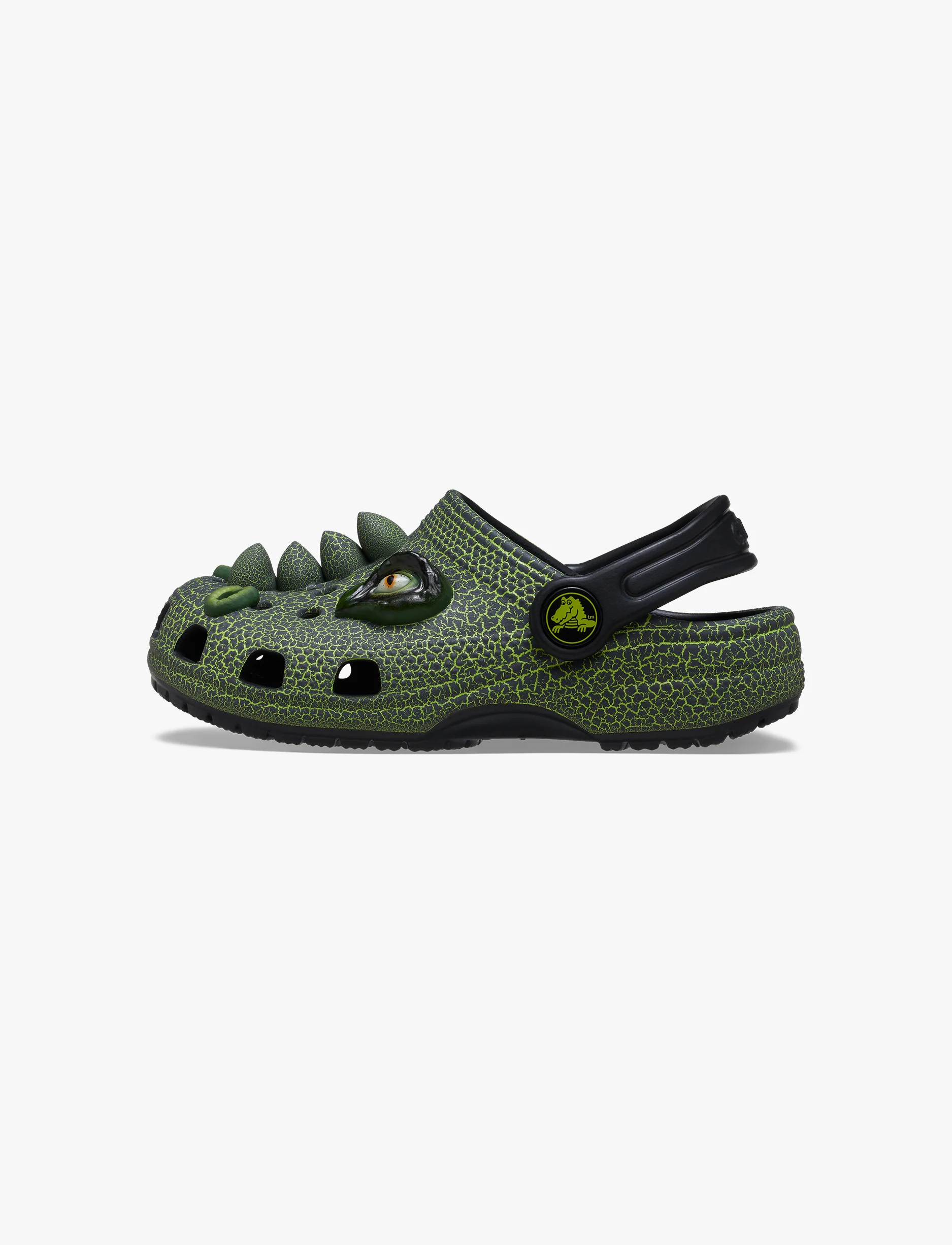 Crocs Classic I AM Scary Dino Clog T - כפכפי קרוקס קלוג דינו בצבע ירוק/שחור - Image 5