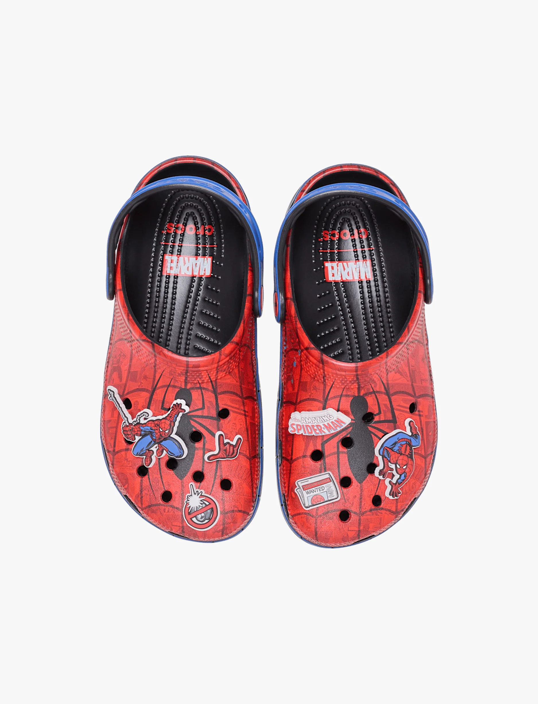 Crocs Spider-Man Classic Clog K -כפכפי קרוקס קלוג ספיידרמן לילדים בצבע אדום/כחול - Image 3