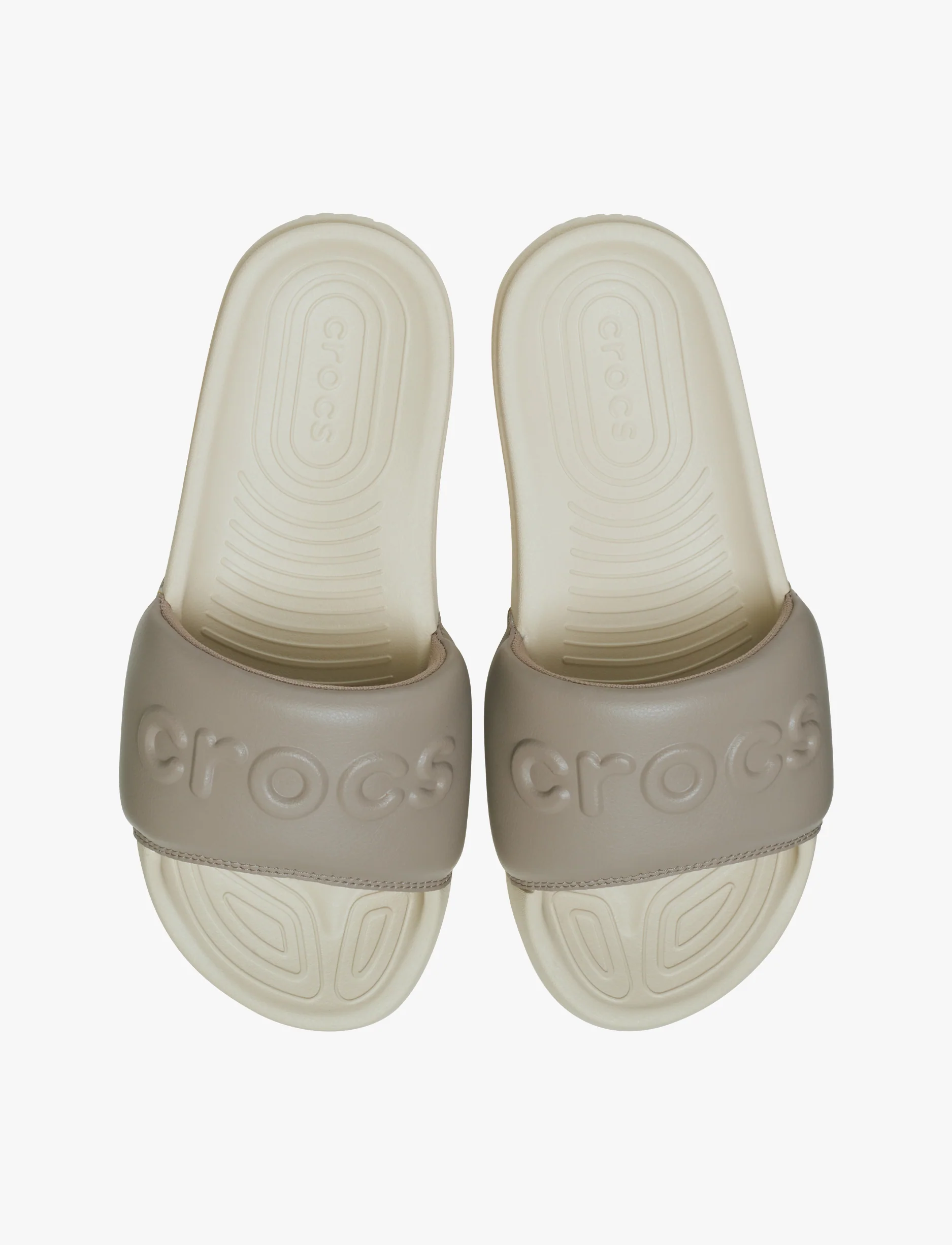 Crocs All Day Slide - כפכפי סלייד קרוקס לנשים בצבע בון/טאופ - Image 4