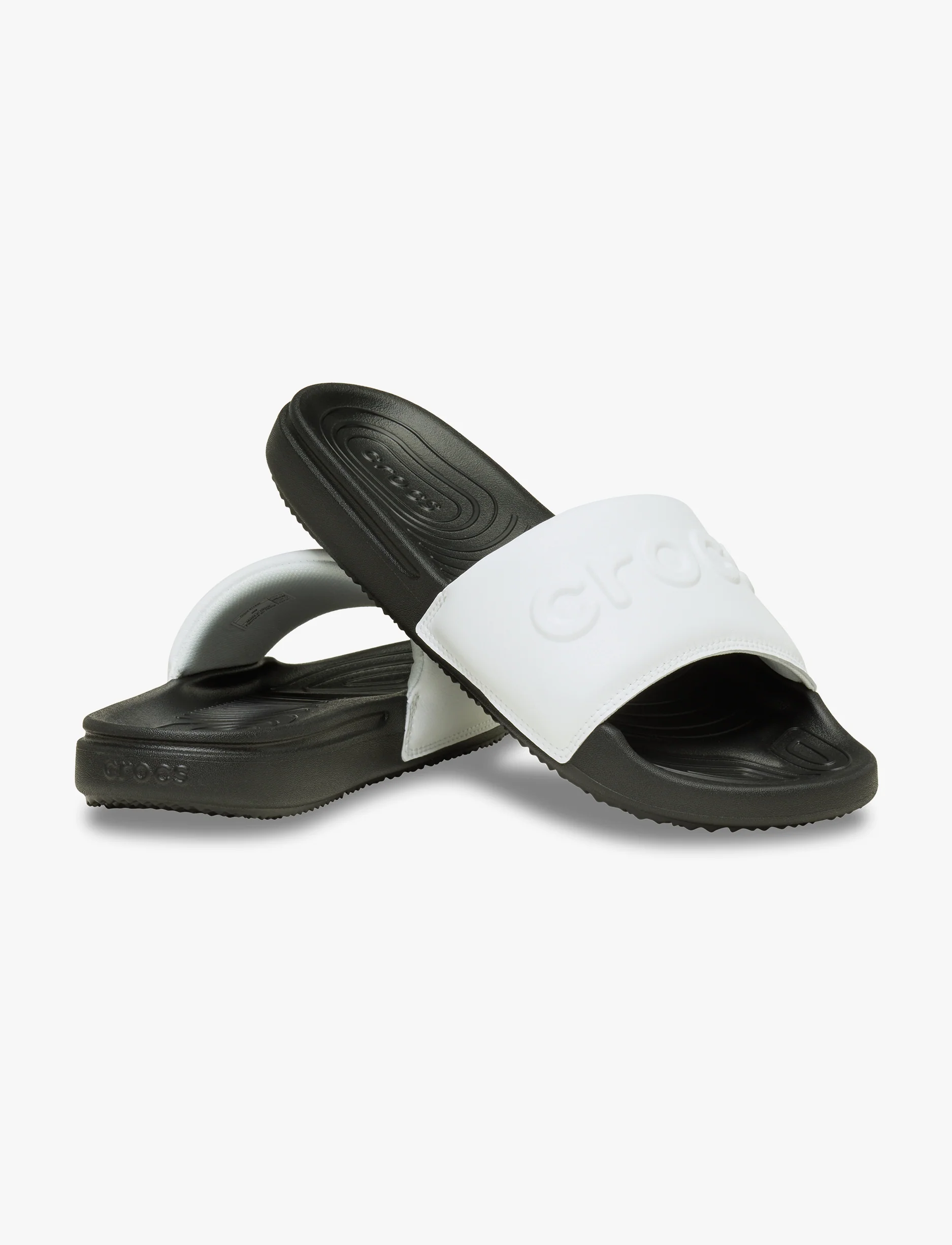 Crocs All Day Slide M - כפכפי סלייד קרוקס לגברים בצבע שחור/לבן - Image 3