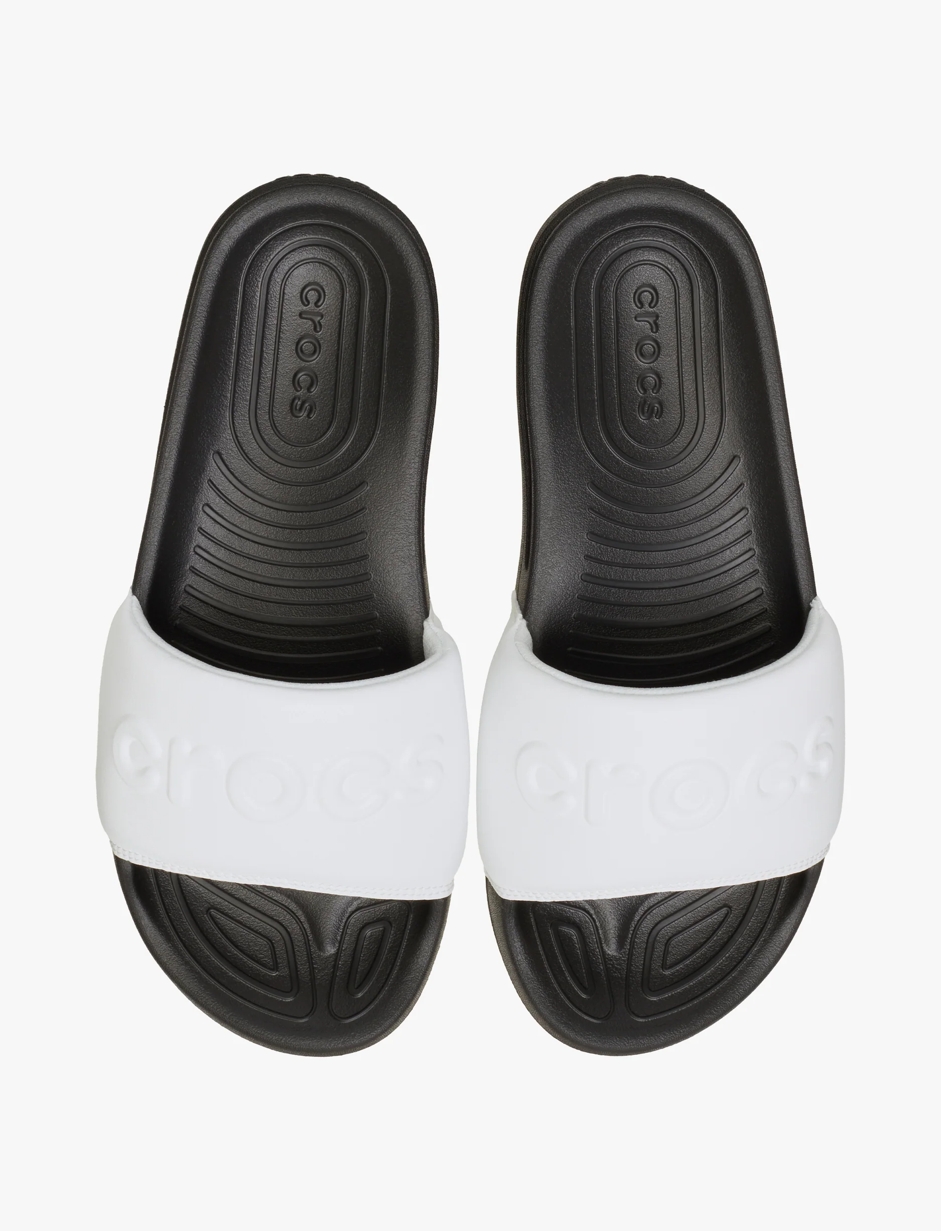 Crocs All Day Slide M - כפכפי סלייד קרוקס לגברים בצבע שחור/לבן - Image 4