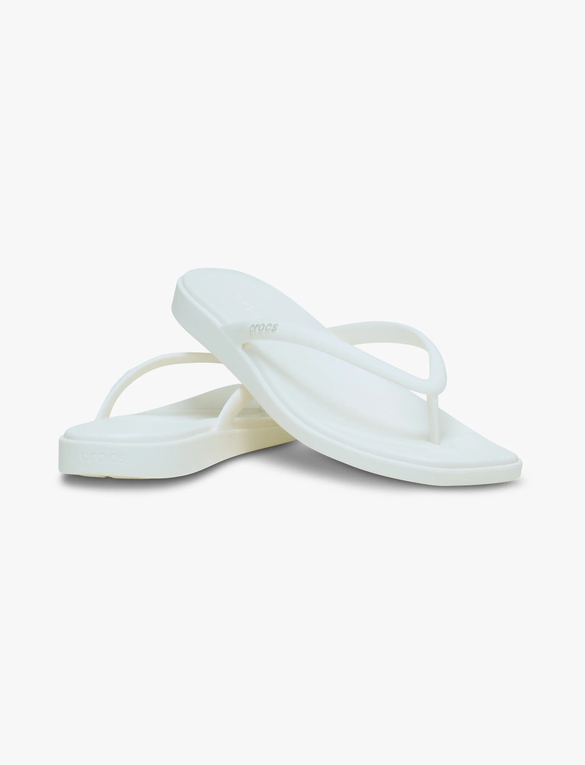 Crocs Miami Flip -  כפכפי אצבע קרוקס מיאמי לנשים בצבע לבן גיר - Image 4