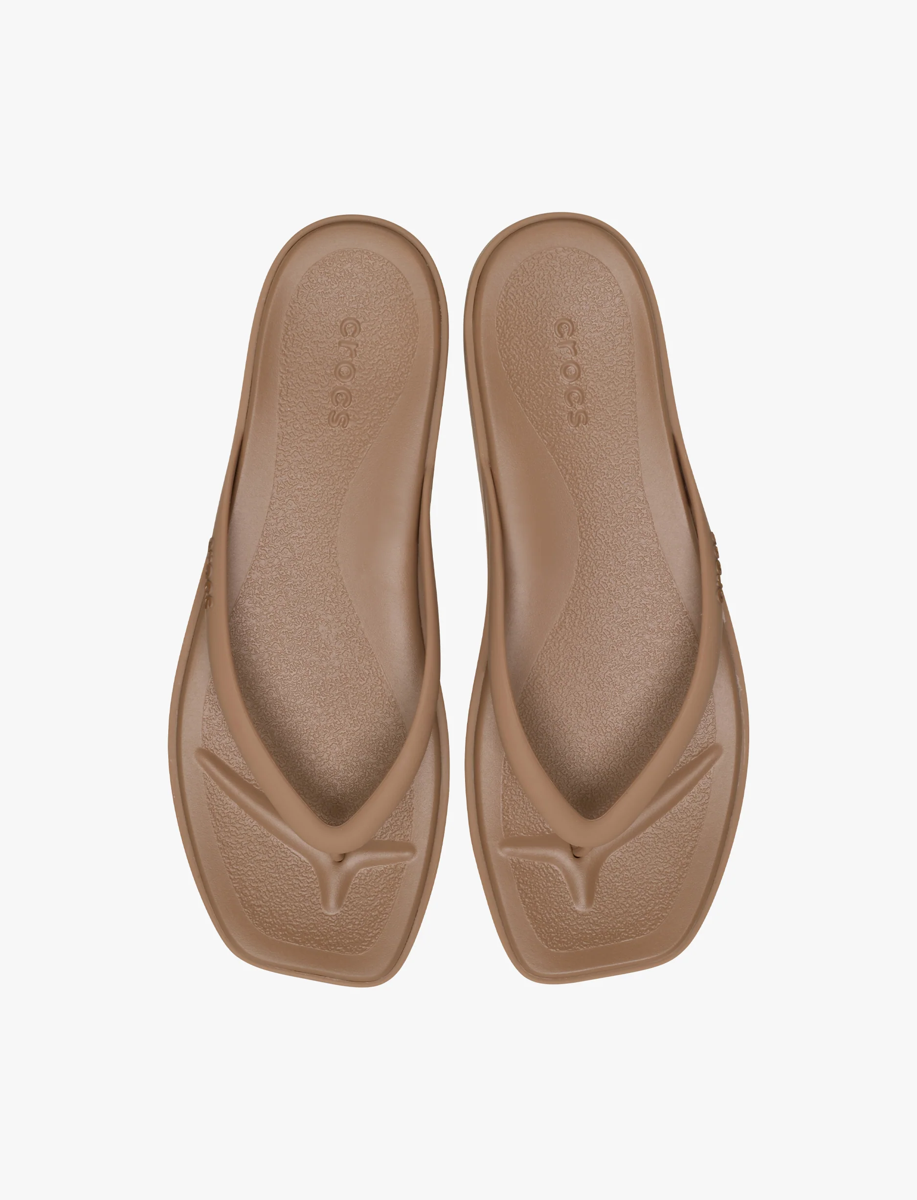 Crocs Miami Flip -  כפכפי אצבע קרוקס מיאמי לנשים בצבע חום שוקולד - Image 3
