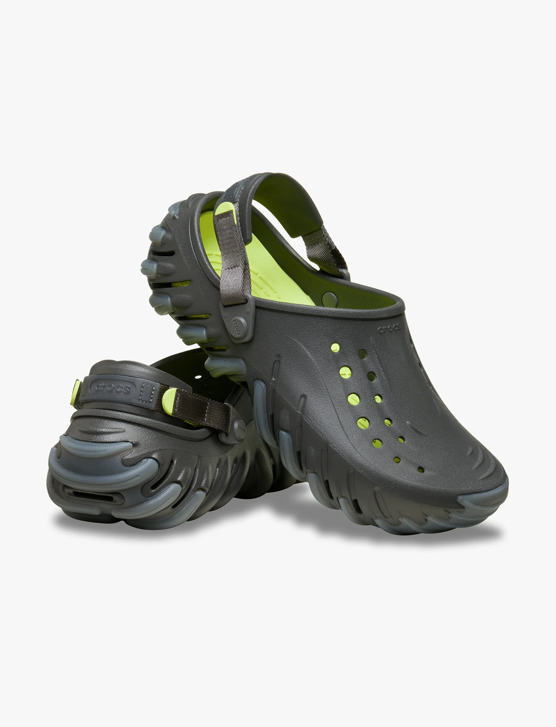 Crocs Echo Icy RO Clog - כפכפי קרוקס אקו קלוג בצבע שחור חול - Image 3
