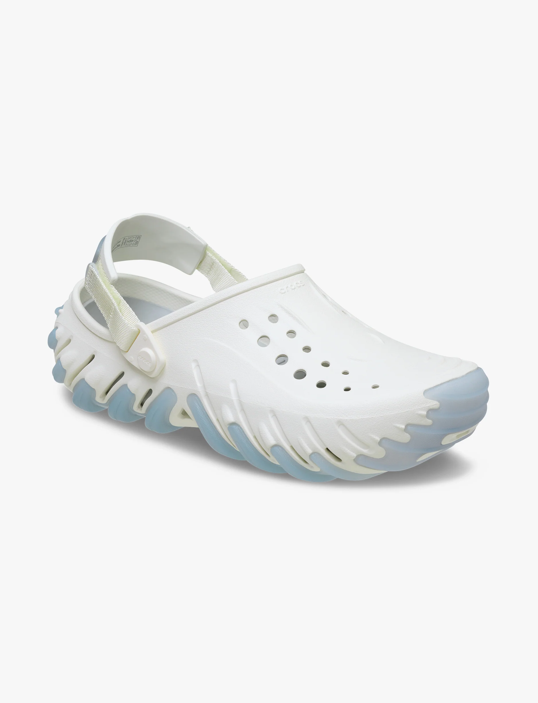 Crocs Echo Icy RO Clog - כפכפי קרוקס אקו קלוג בצבע לבן גיר
