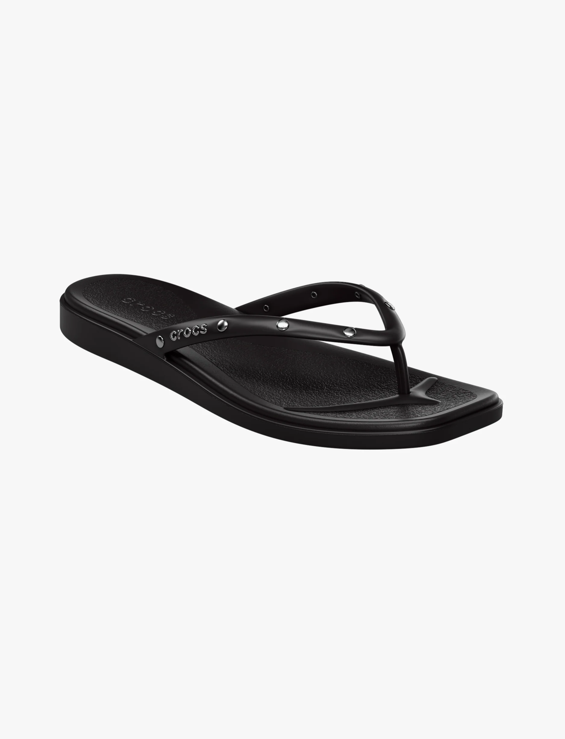 Crocs Miami Studded Flip - כפכפי אצבע קרוקס מיאמי בצבע שחור