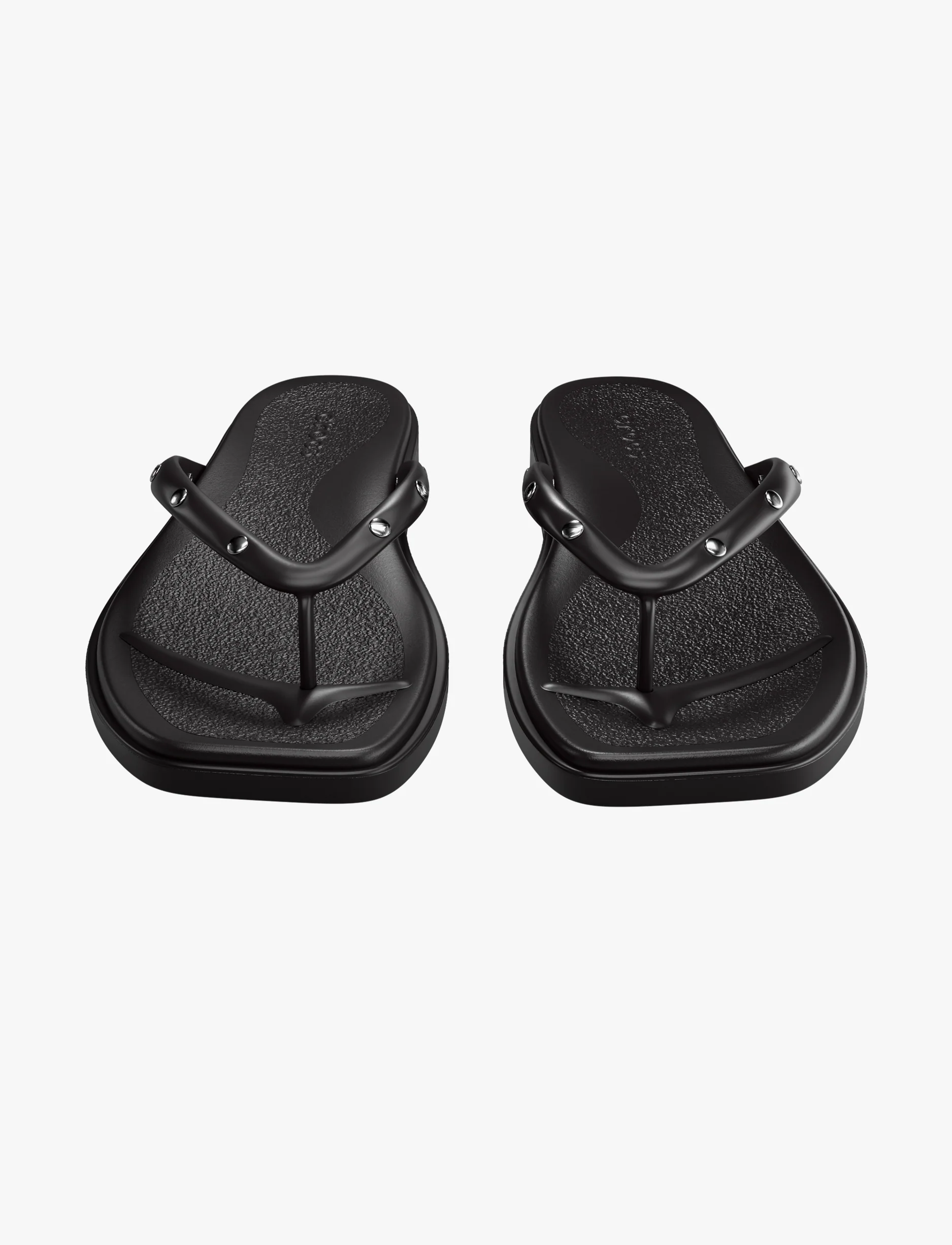 Crocs Miami Studded Flip - כפכפי אצבע קרוקס מיאמי בצבע שחור - Image 5
