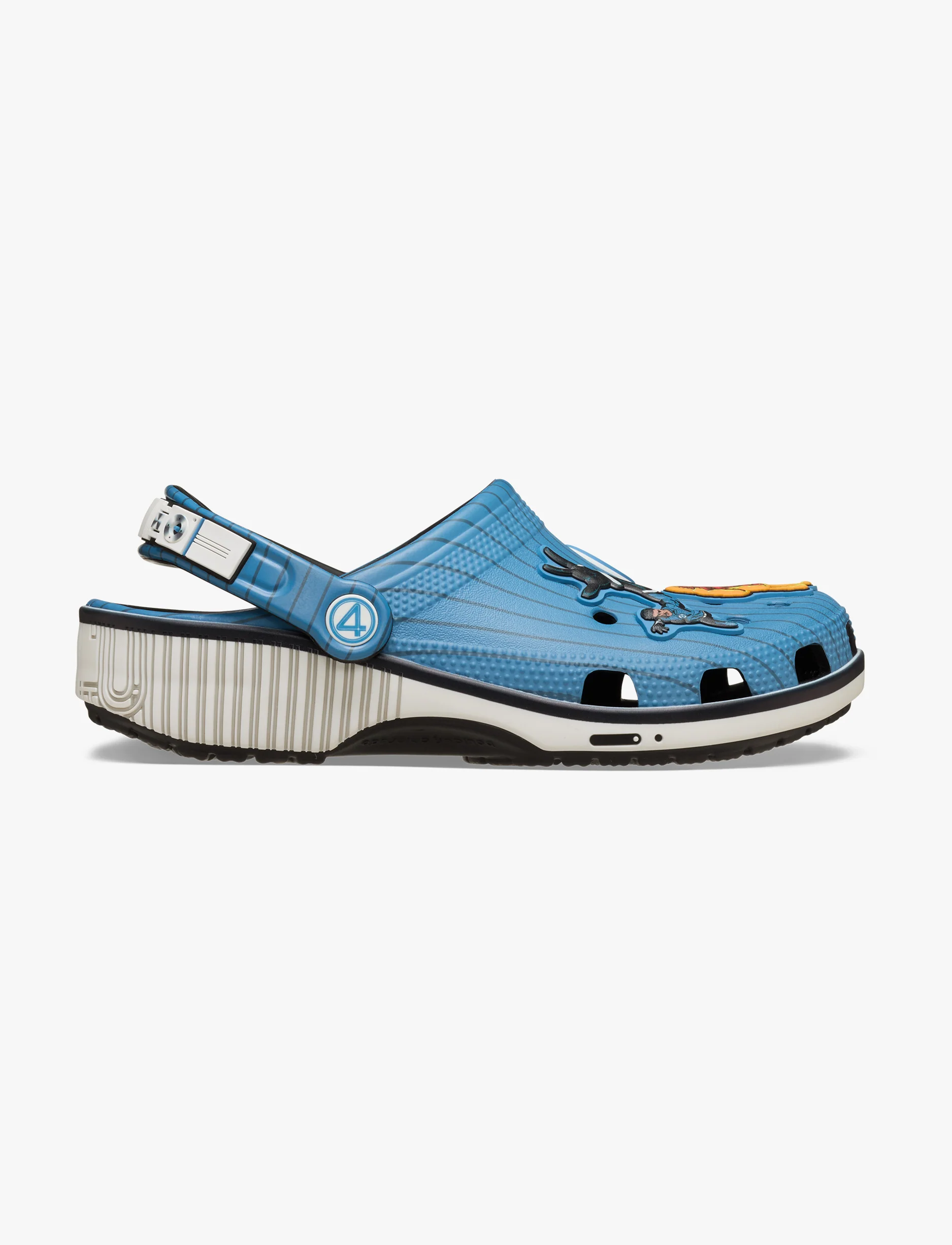 Crocs Fantastic 4 Classic Clog - כפכפי קרוקס קלוג ארבעת המופלאים בצבע תכלת/לבן - Image 2