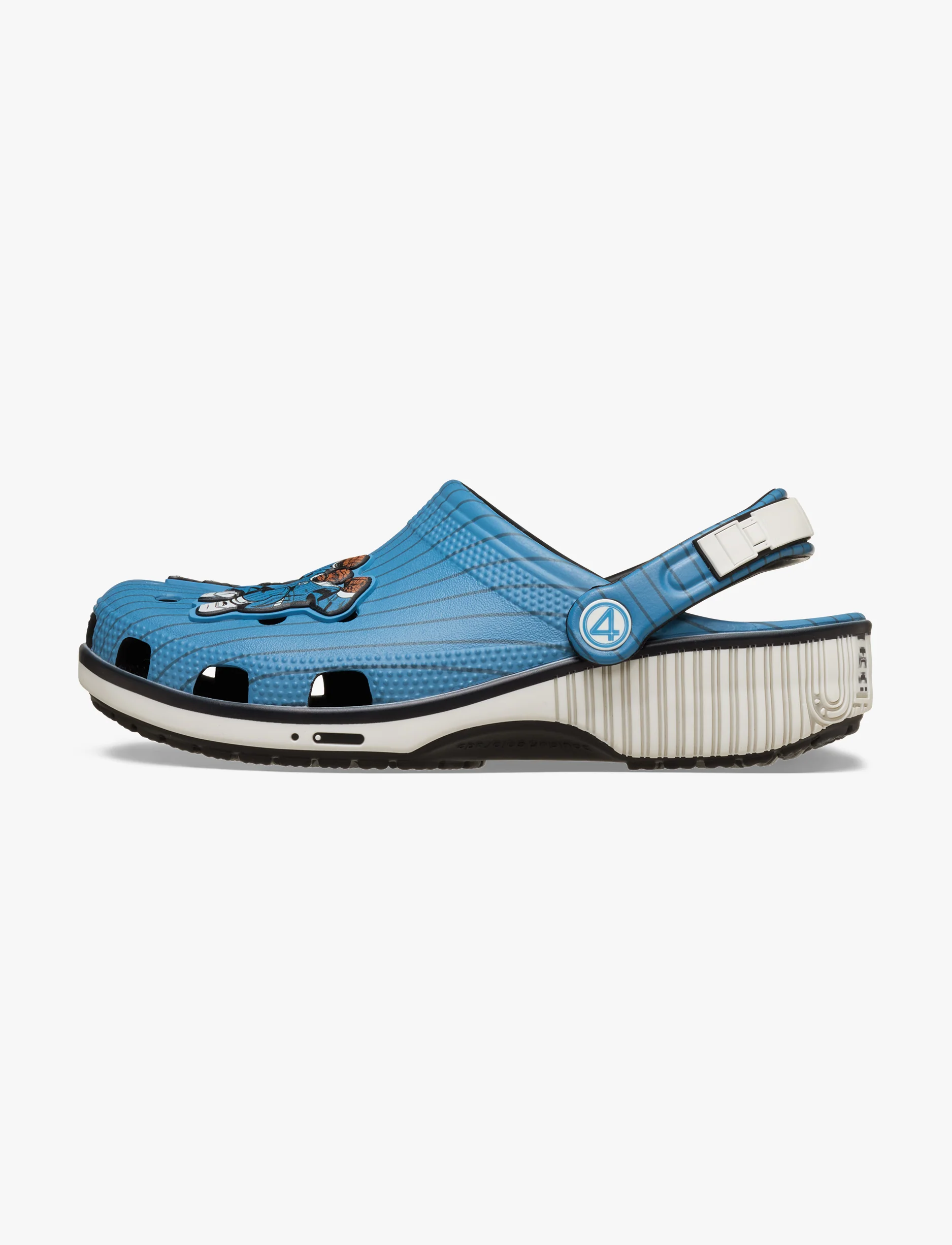 Crocs Fantastic 4 Classic Clog - כפכפי קרוקס קלוג ארבעת המופלאים בצבע תכלת/לבן - Image 5