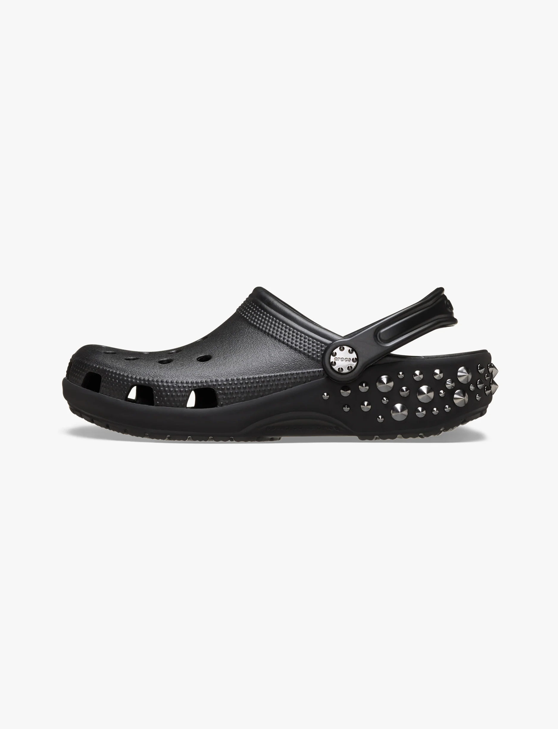 Crocs Classic Studded Clog - כפכפי קרוקס קלוג בעיטור ניטים בצבע שחור - Image 5