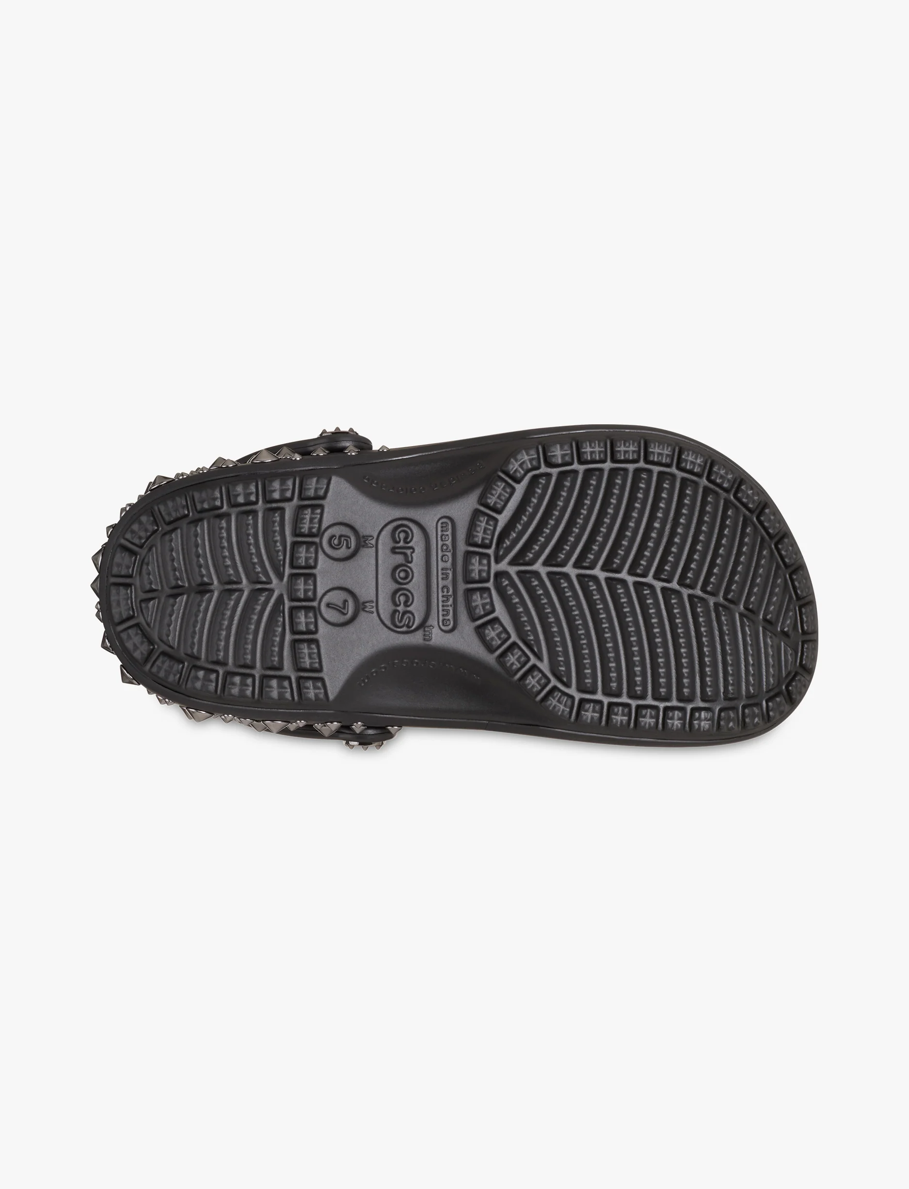 Crocs Classic Studded Clog - כפכפי קרוקס קלוג בעיטור ניטים בצבע שחור - Image 7