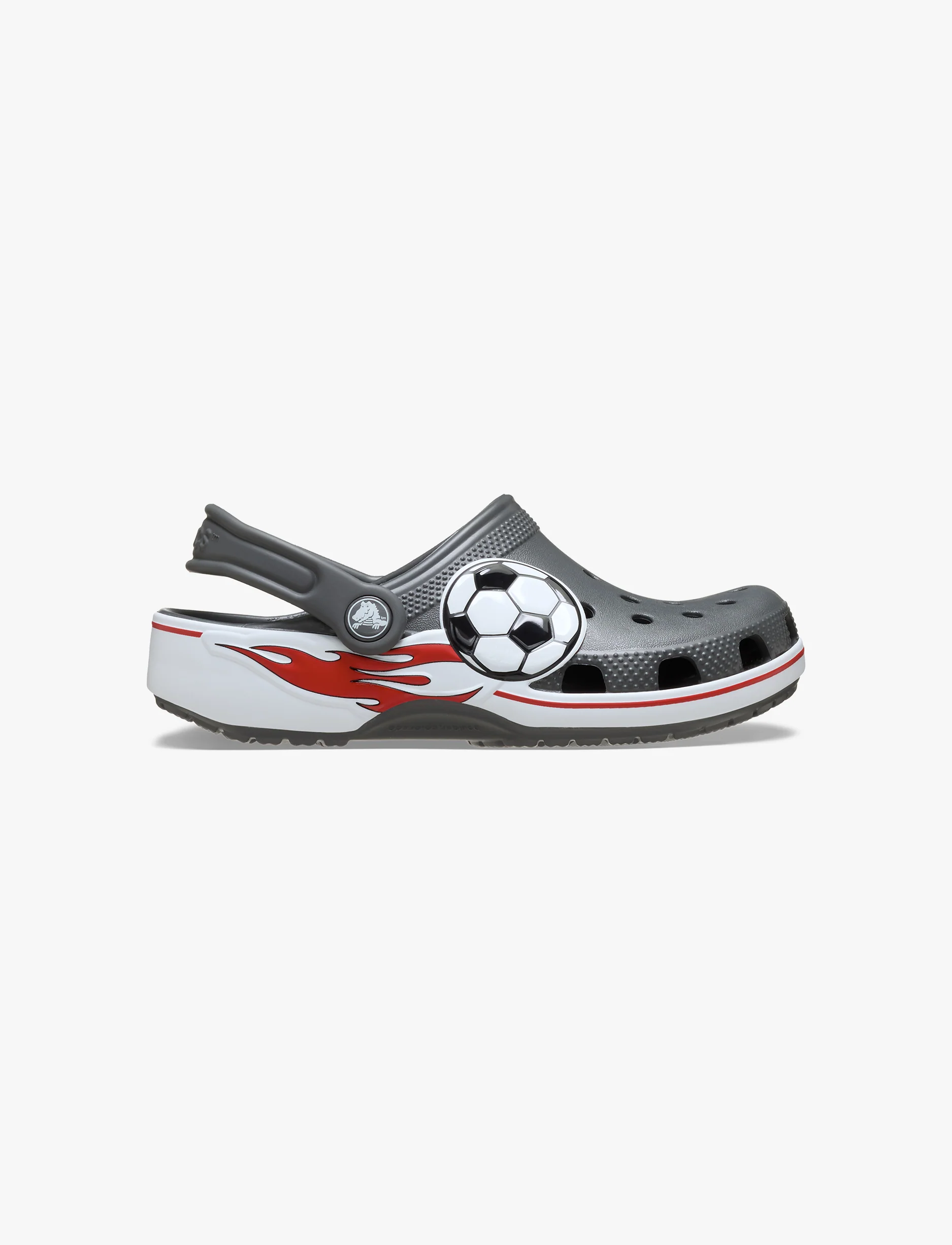 Crocs Classic Soccer Band Clog K  - כפכפי קרוקס קלוג כדורגל לילדים בצבע אפור - Image 2